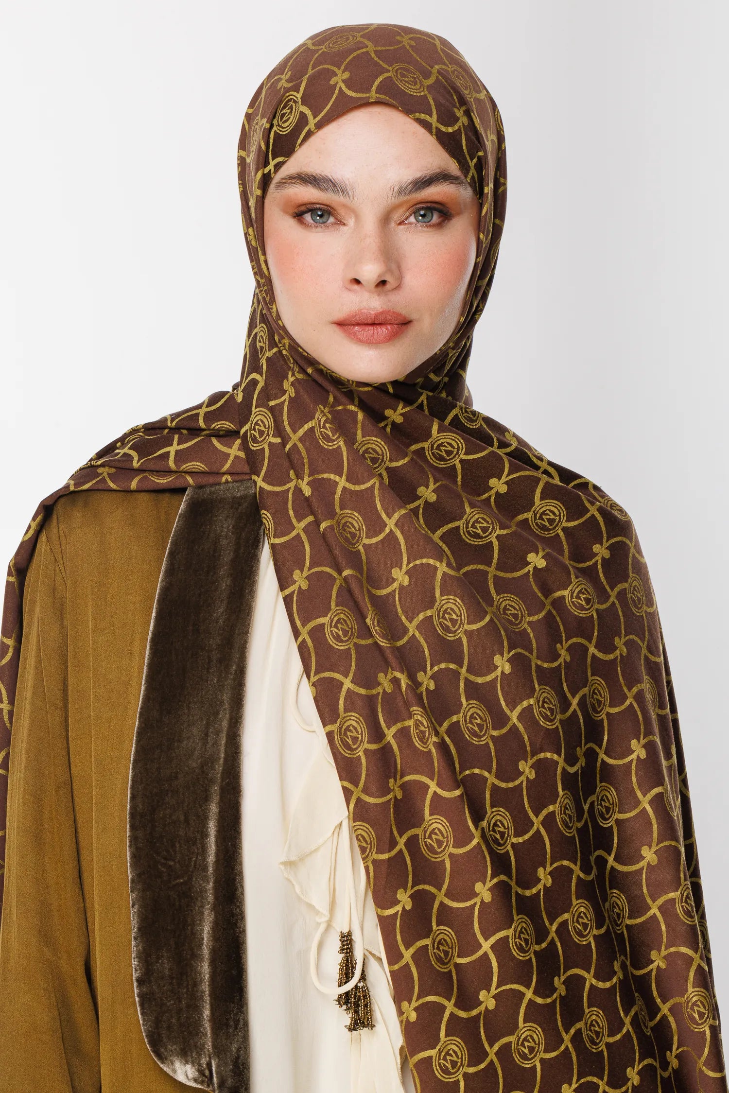 Marrakech Desen Çift Taraflı Şal