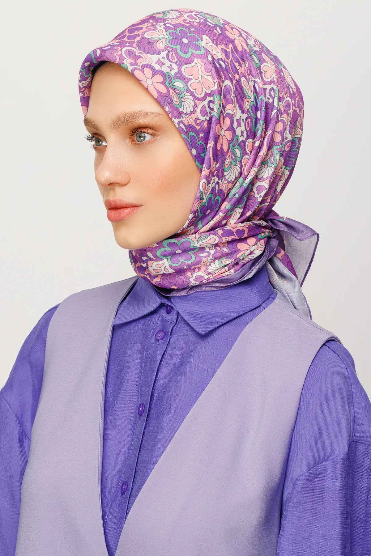 Daisy Desen Dijital Soft Eşarp