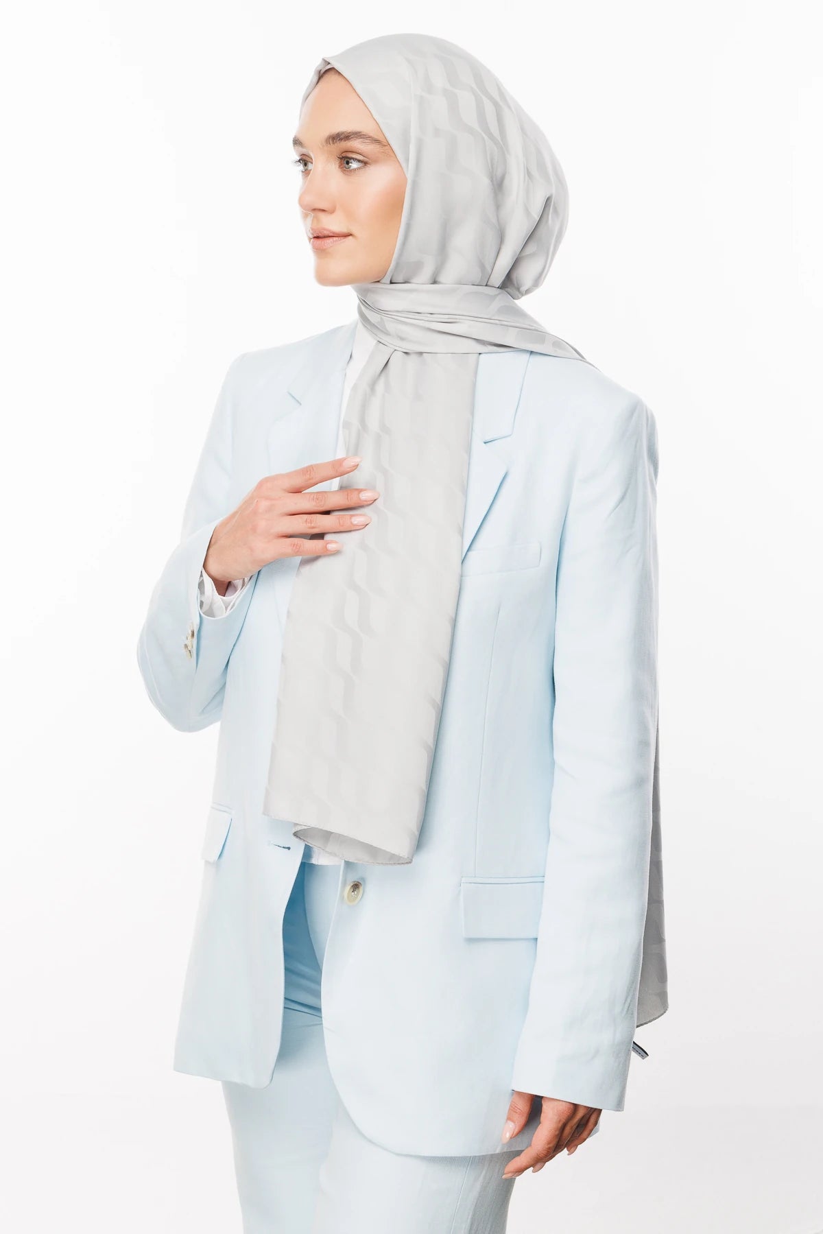 Dalga Desen İpeksi Jakar Şal