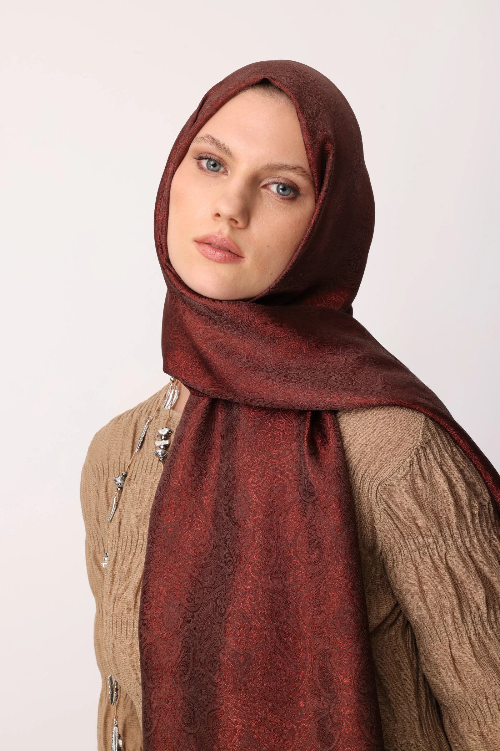 Moren Desen Shine Line Şal