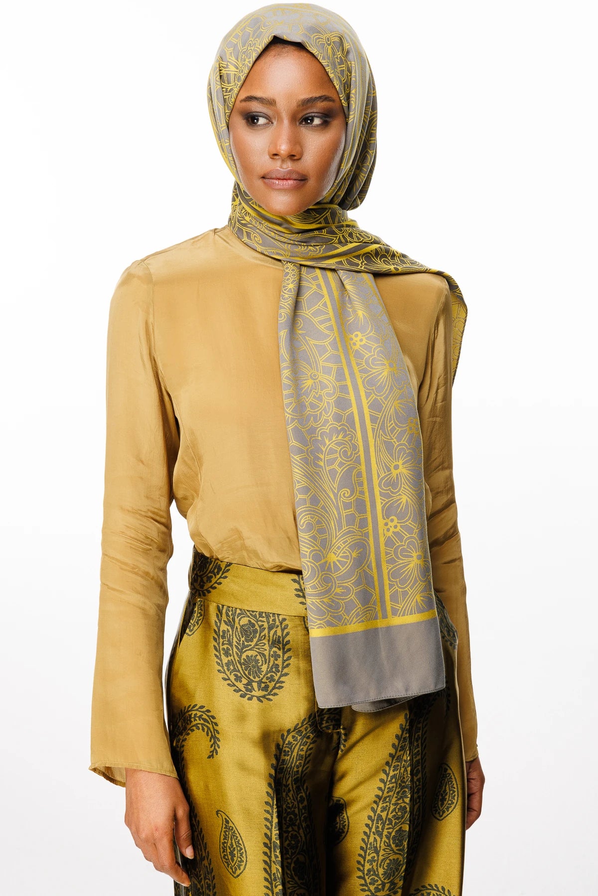 Lavin Desen Çift Taraflı Şal