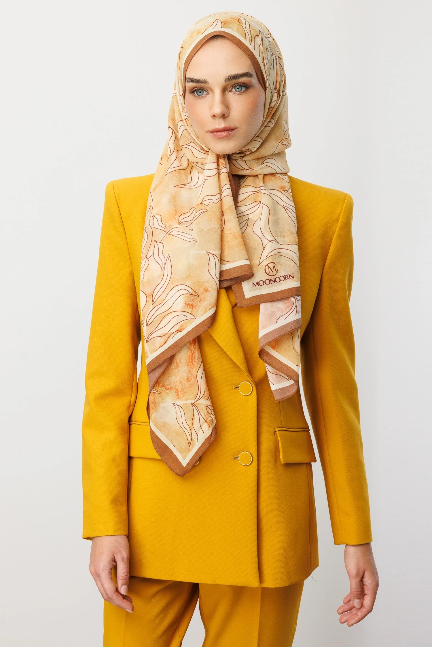 Frond Desen Hebei İpek Şal