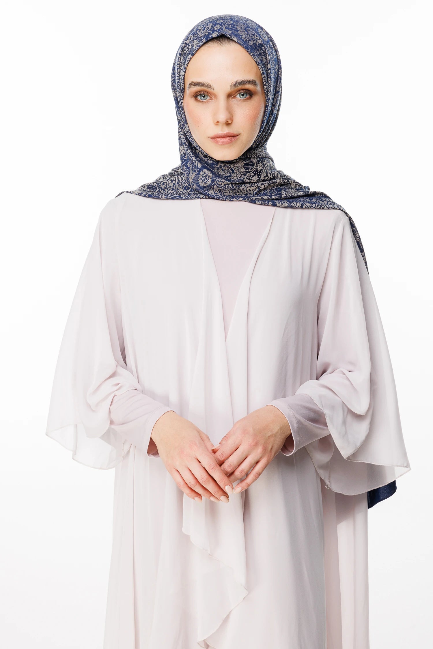 Henna Desen Çift Taraflı Şal