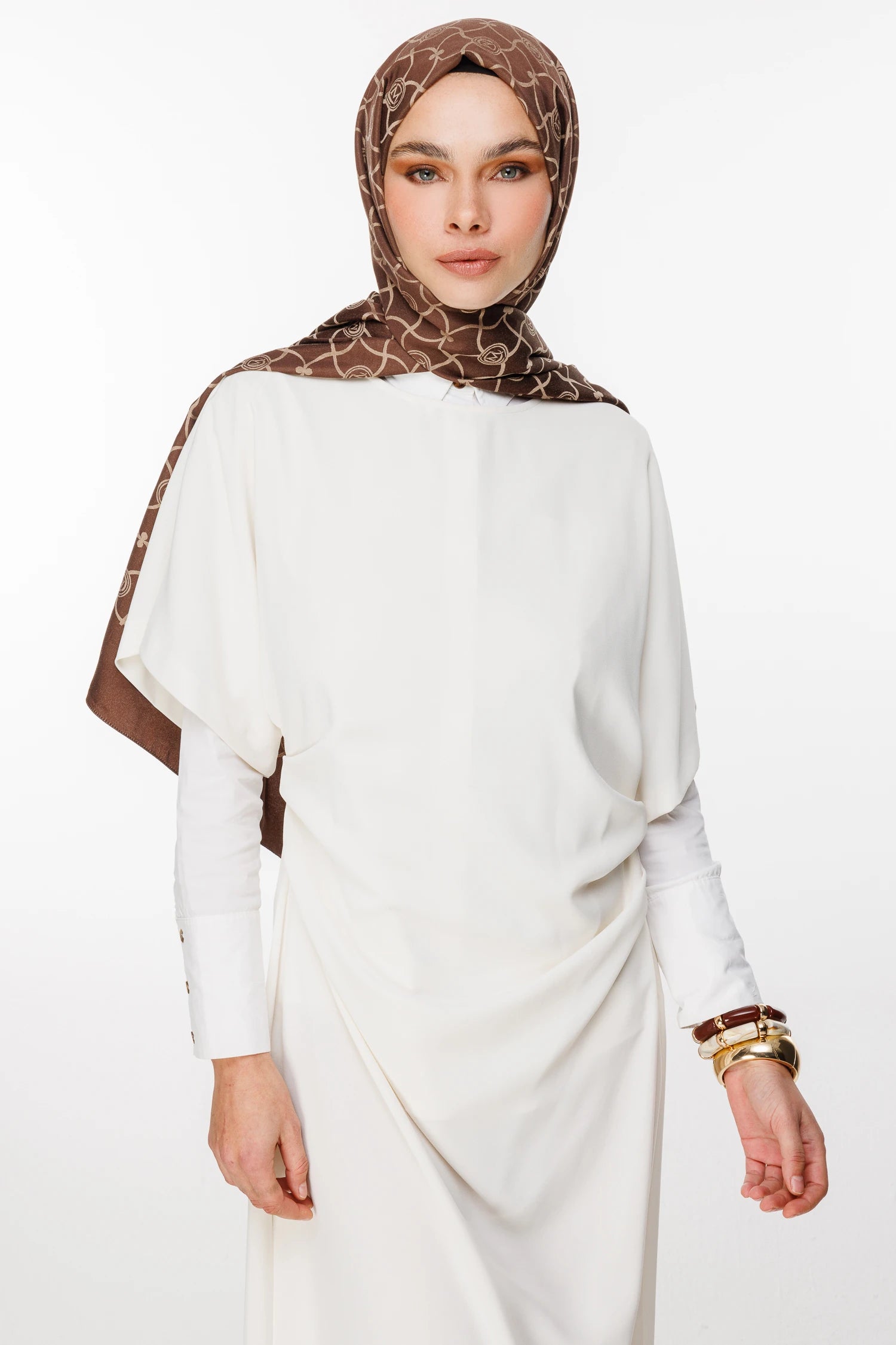 Marrakech Desen Çift Taraflı Şal