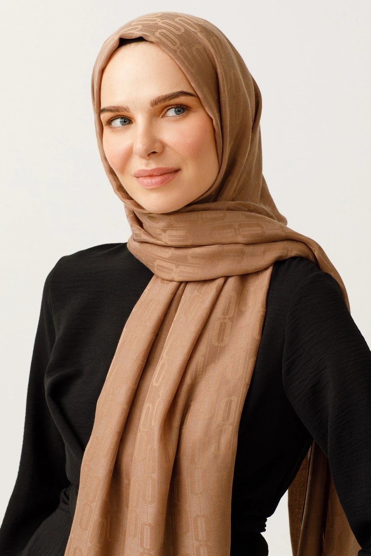 Zincir Desen Pamuk Jakar Şal