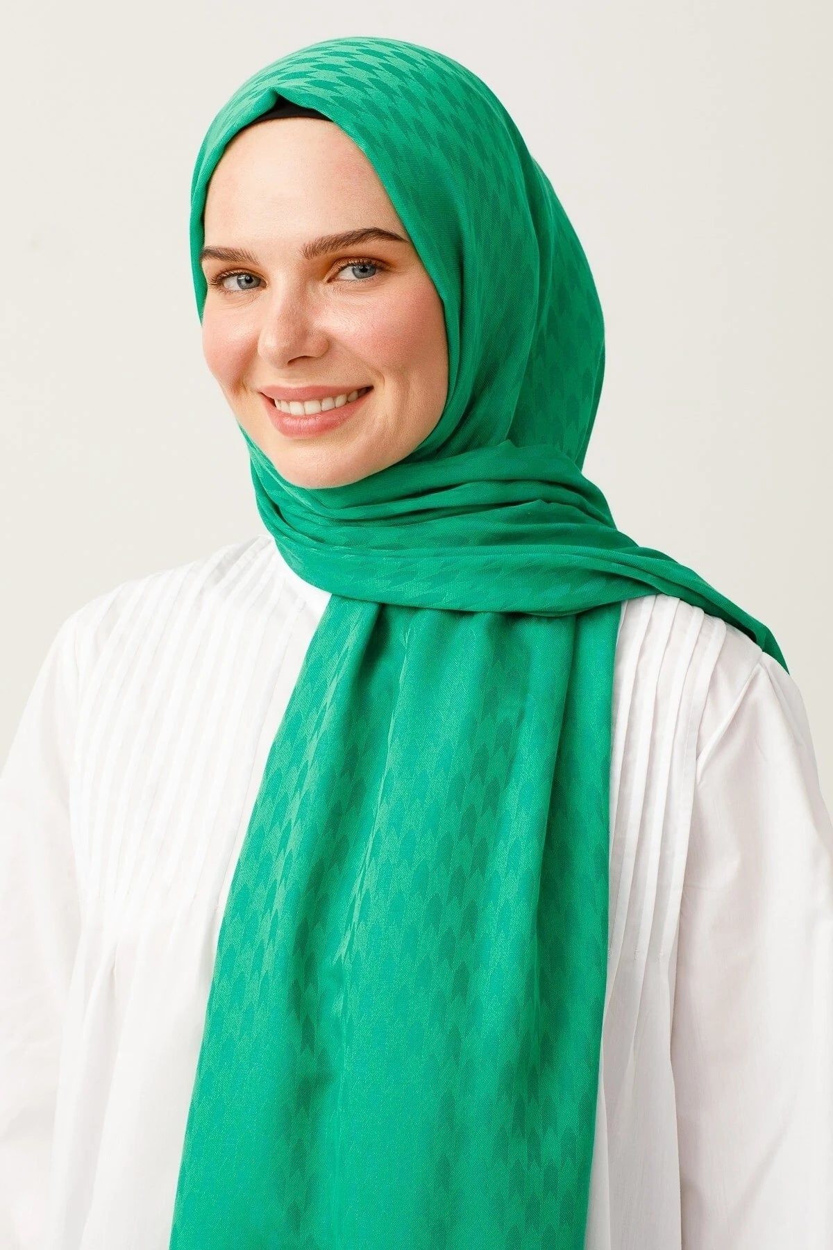 Kırlangıç Desen Pamuk Jakar Şal