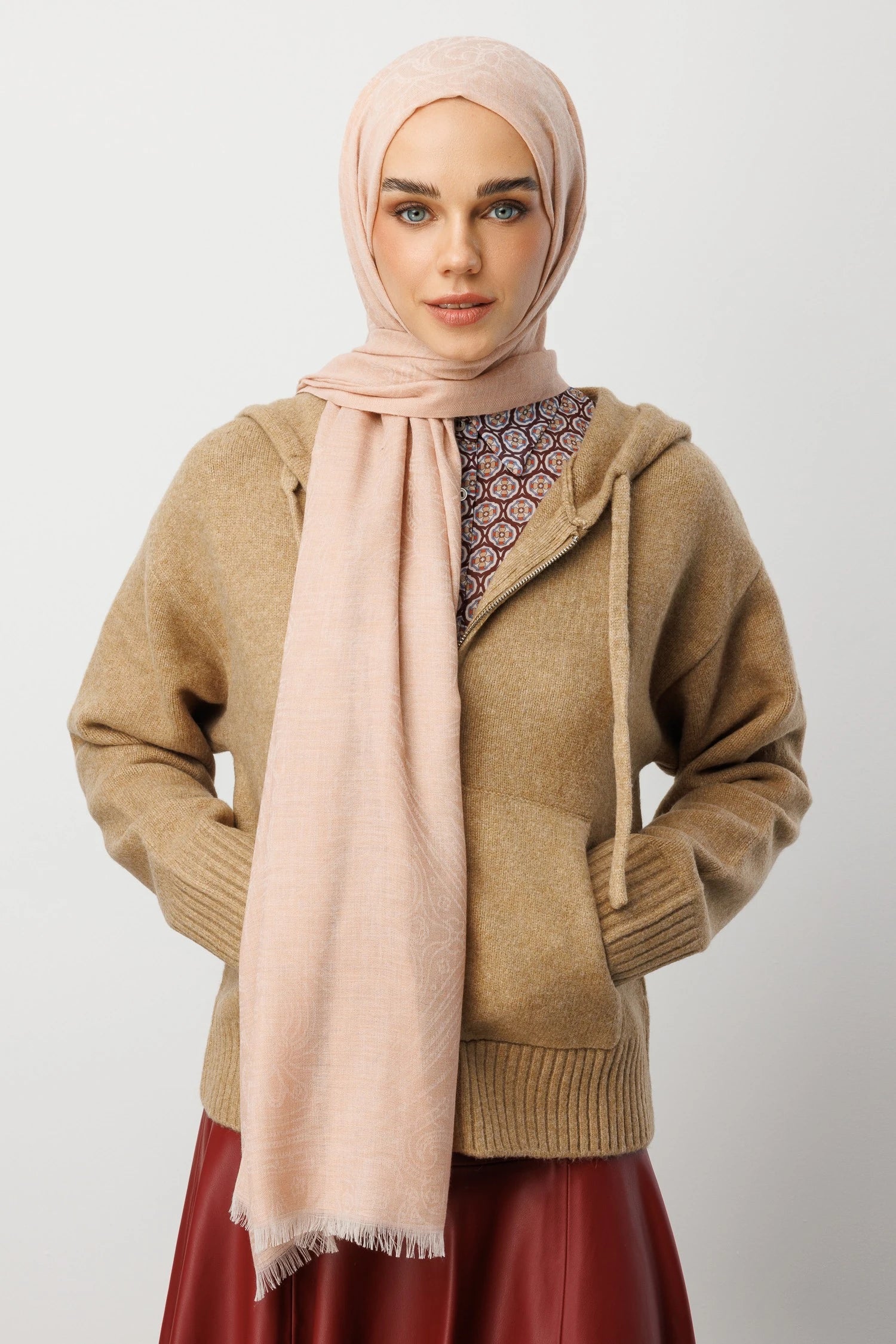 Rumi Desen Yün Kaşmir Şal