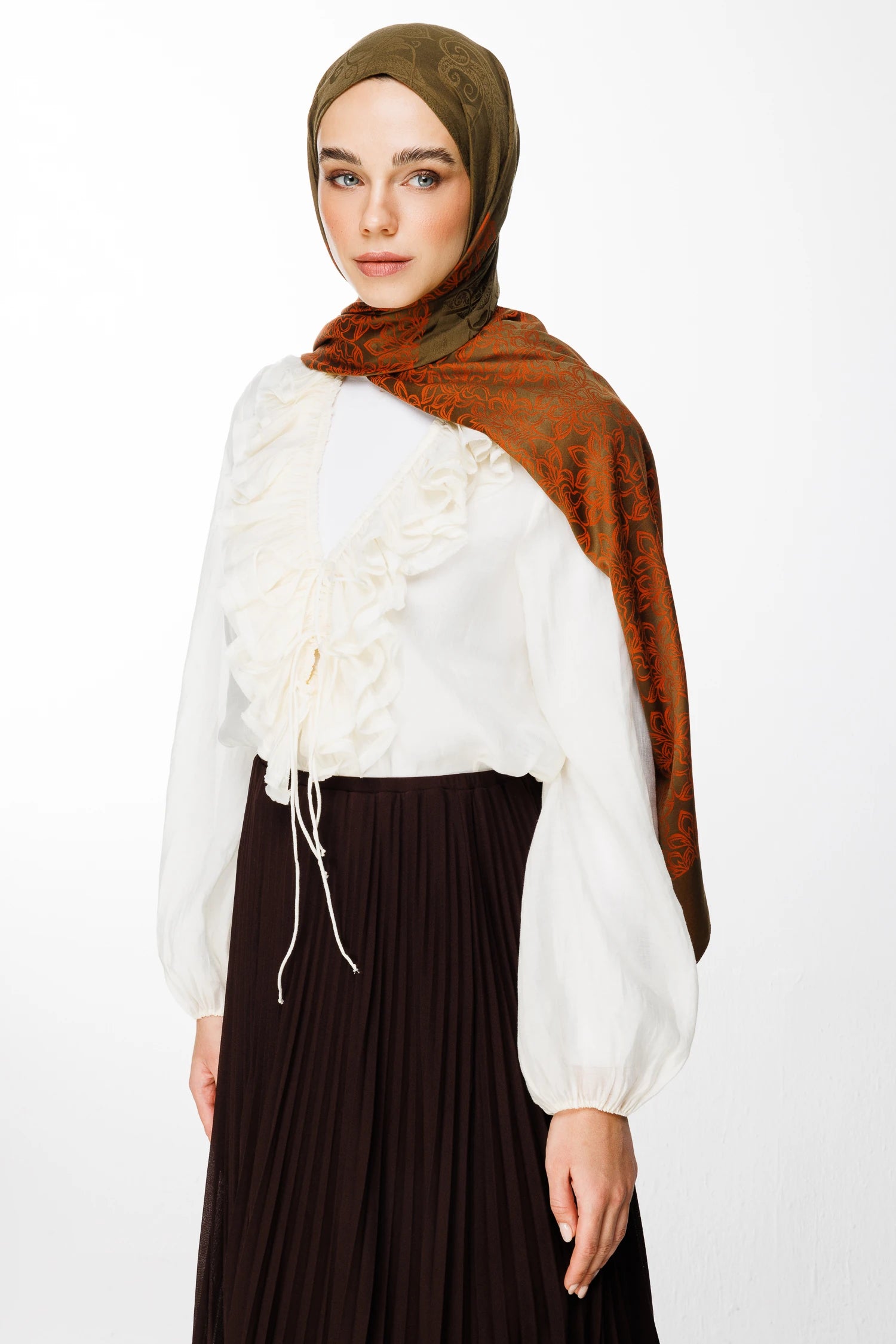 Nora Desen Çift Taraflı Şal