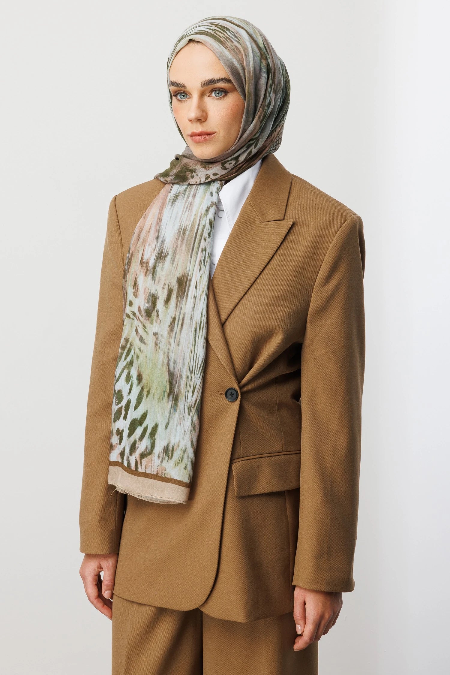 Leopar Desen Rami Şal