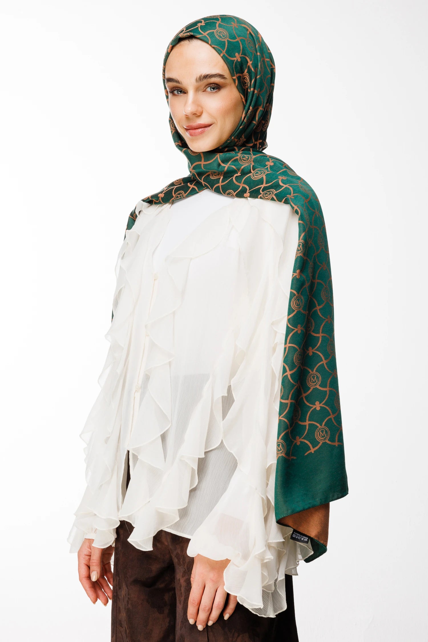 Marrakech Desen Çift Taraflı Şal