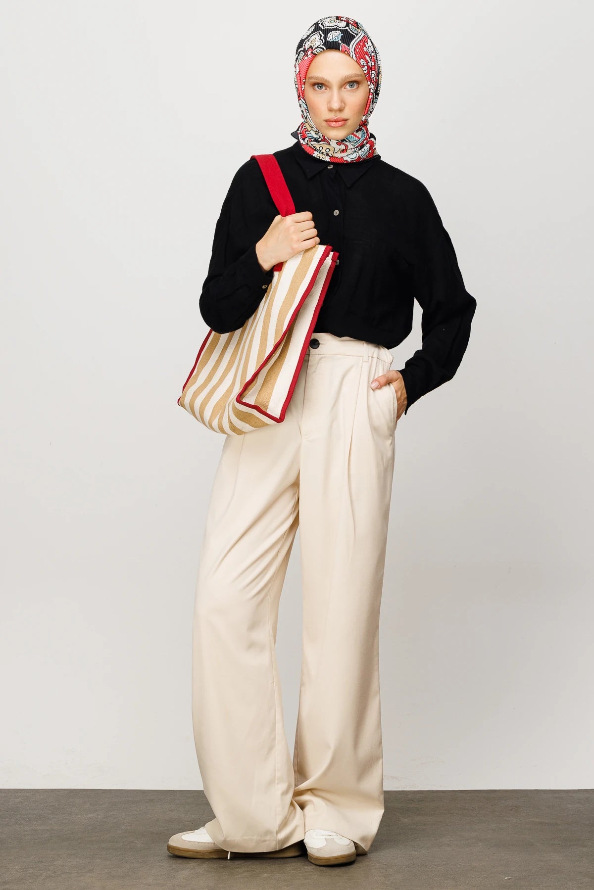 40 Yama Desen Pilise Eşarp