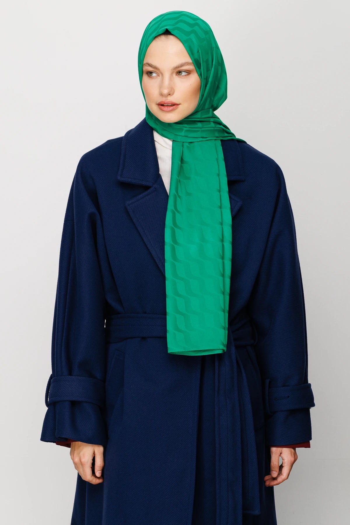 Dalga Desen İpeksi Jakar Şal