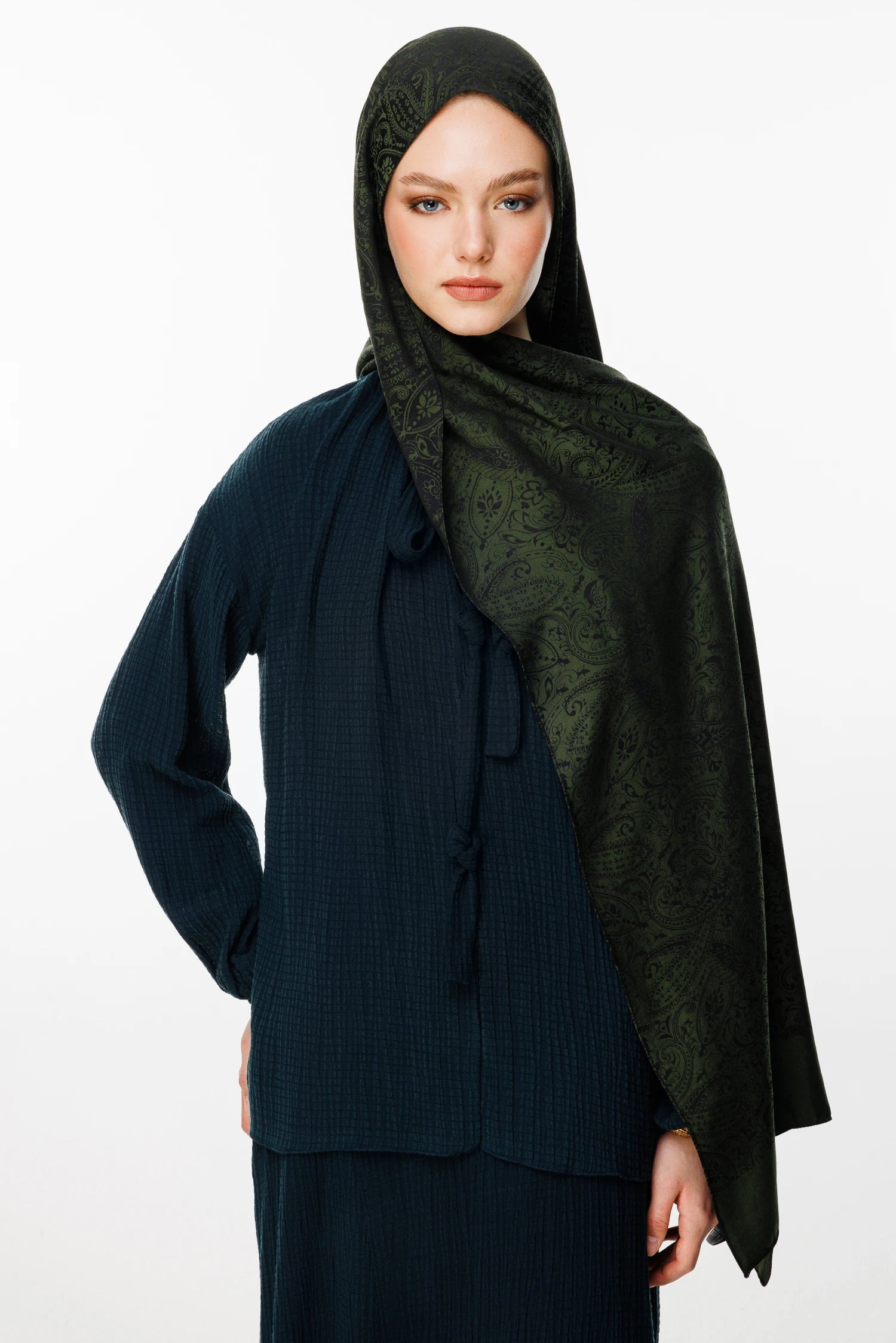 Velora Desen Çift Taraflı Şal