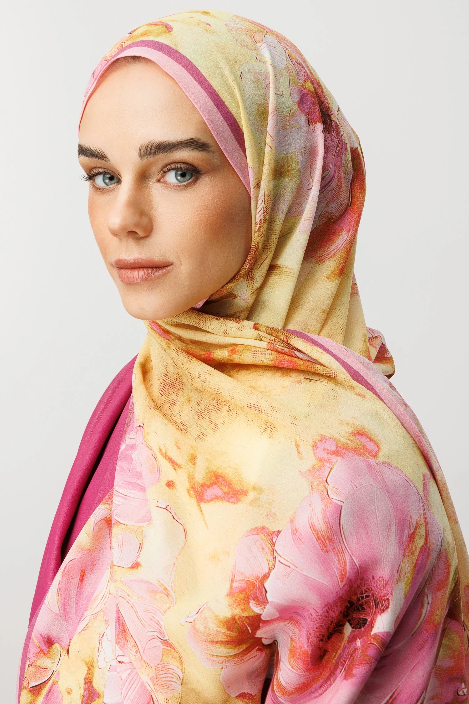 Rose Desen Hebei İpek Şal