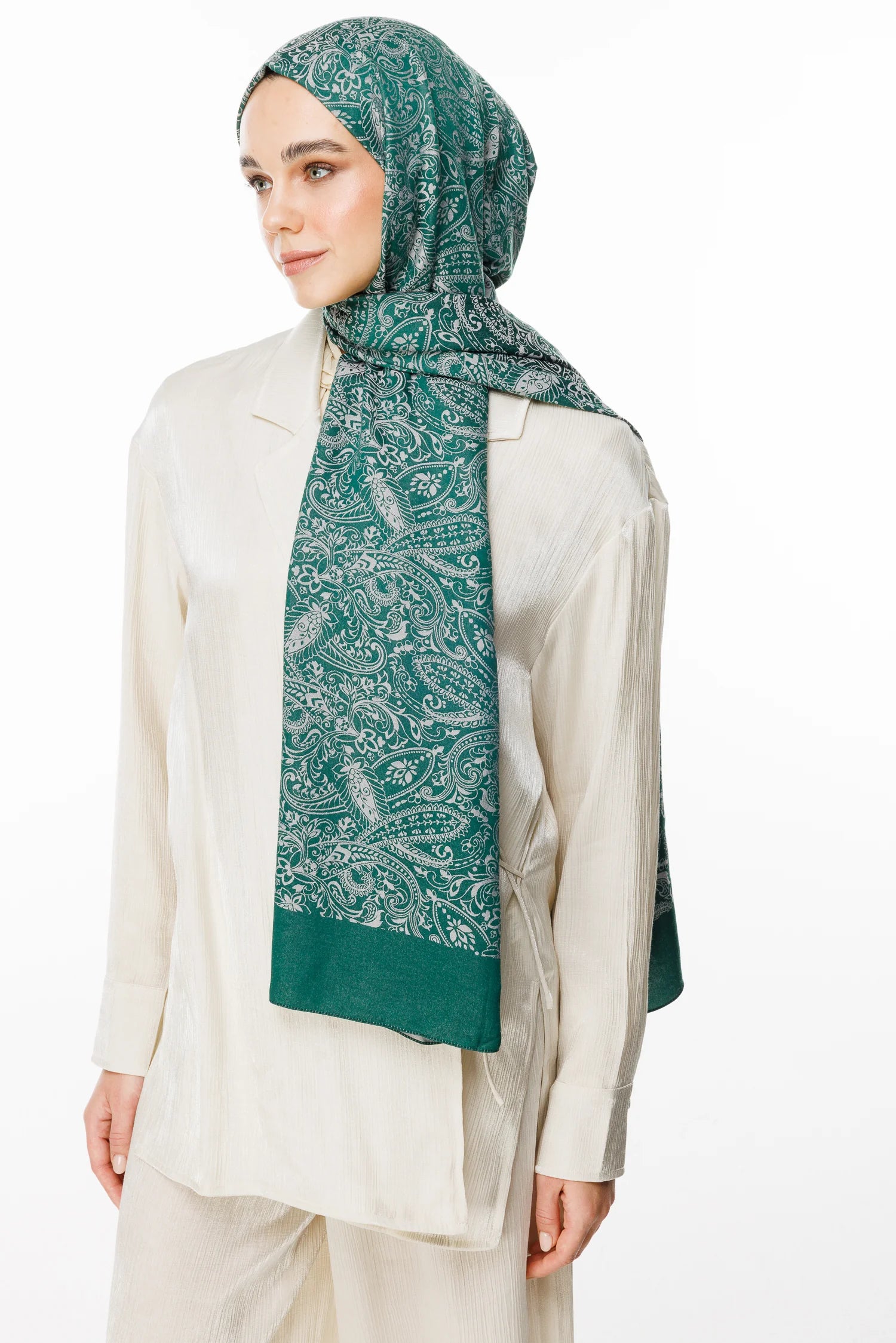 Velora Desen Çift Taraflı Şal