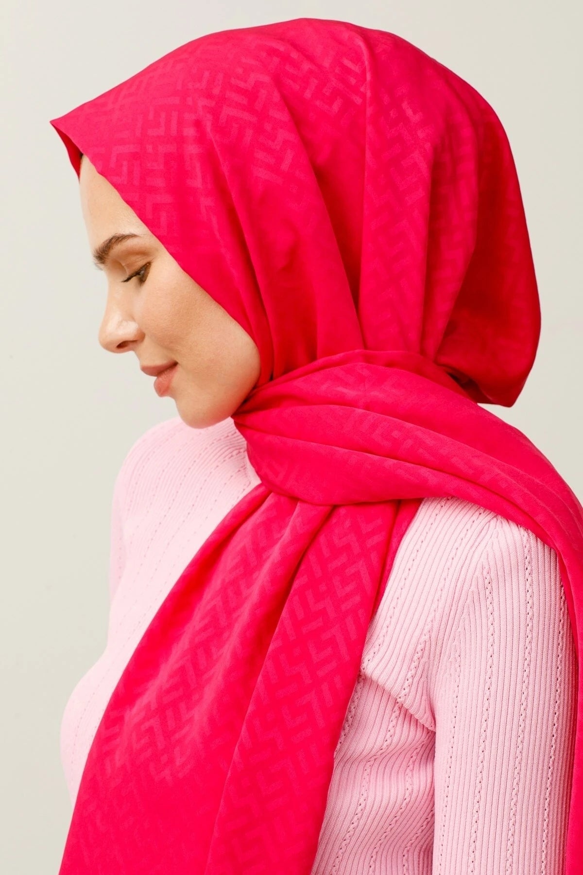 Z Desen İpeksi Jakar Şal