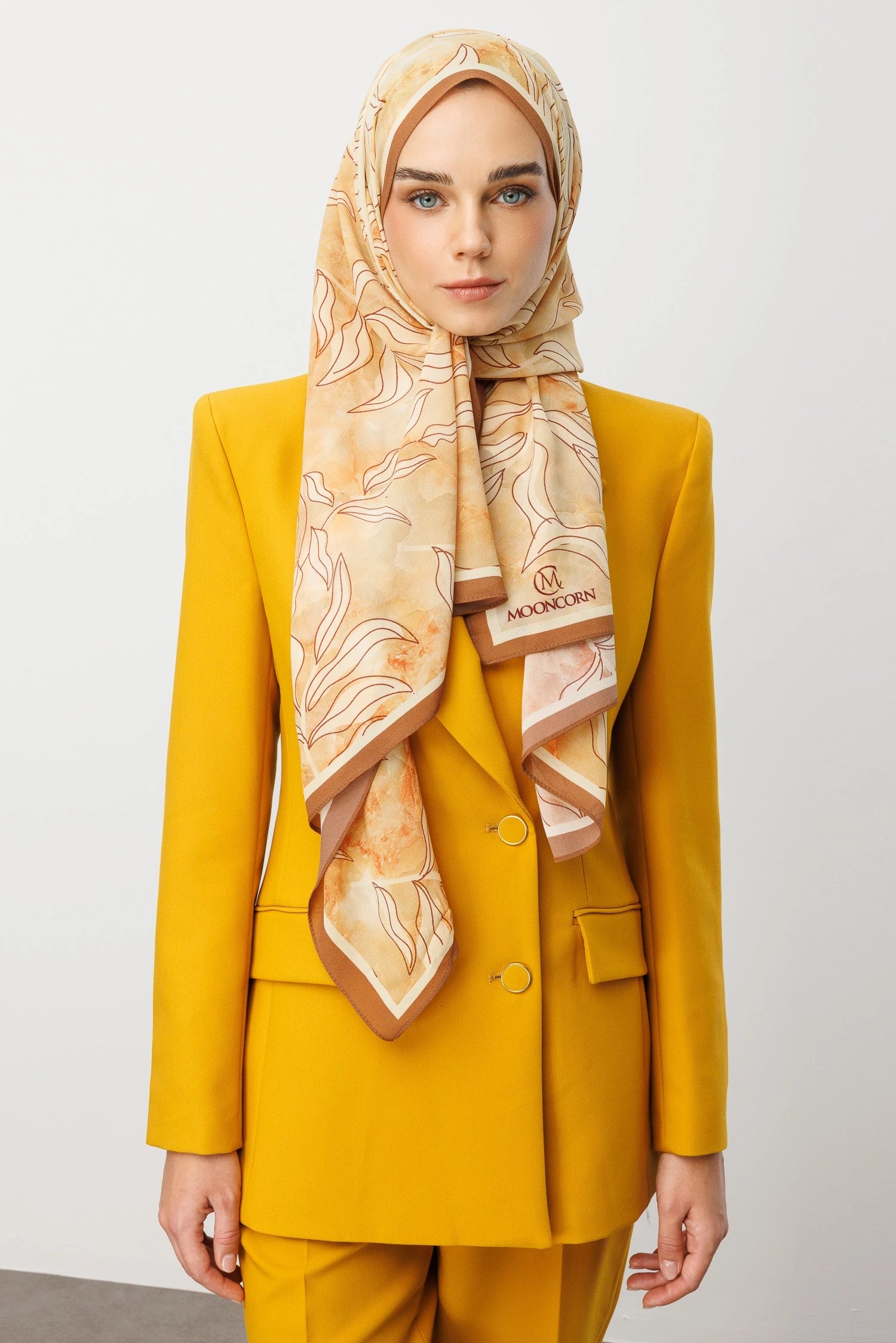 Frond Desen Hebei İpek Şal