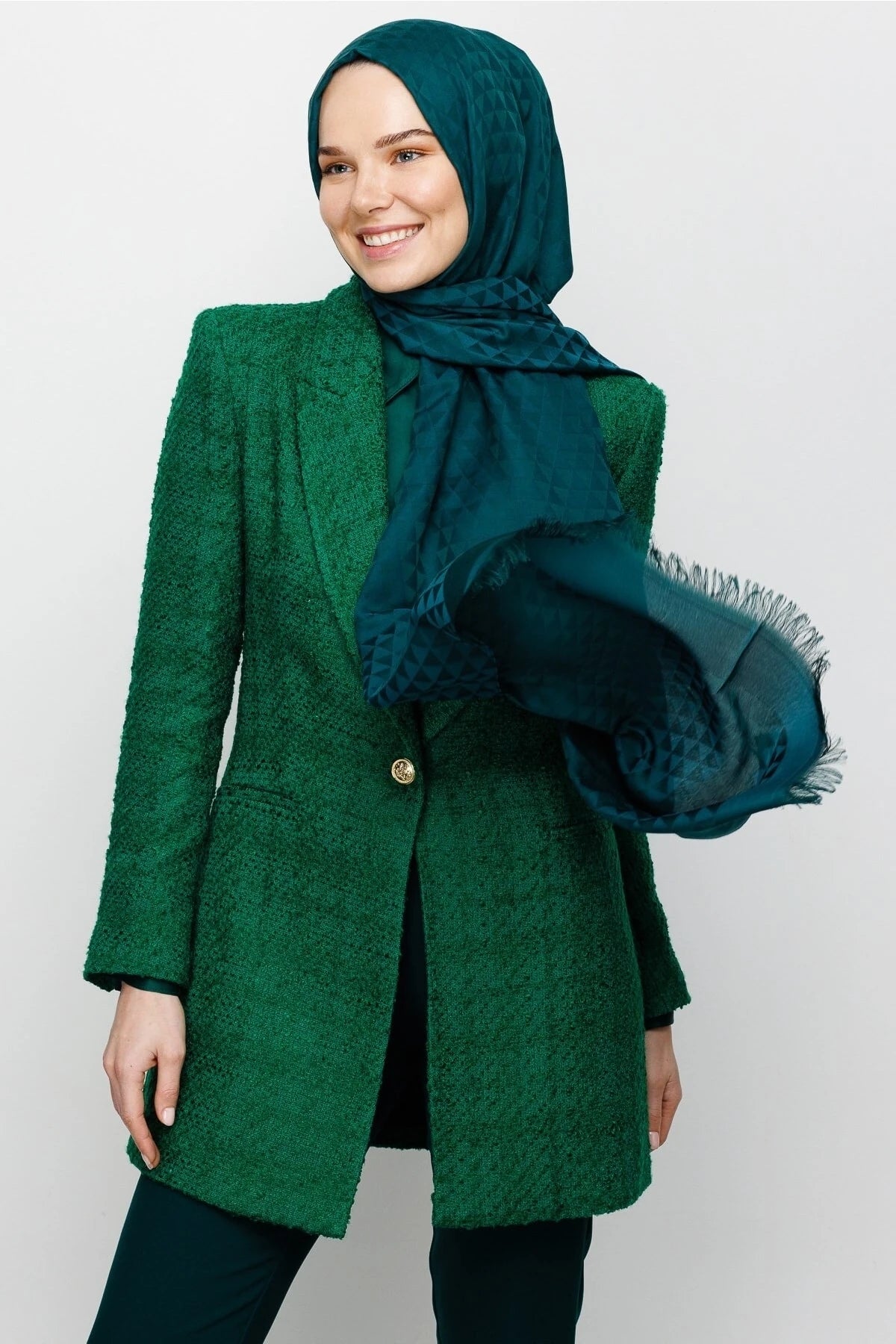 Prizma Desen Pamuk Jakar Şal