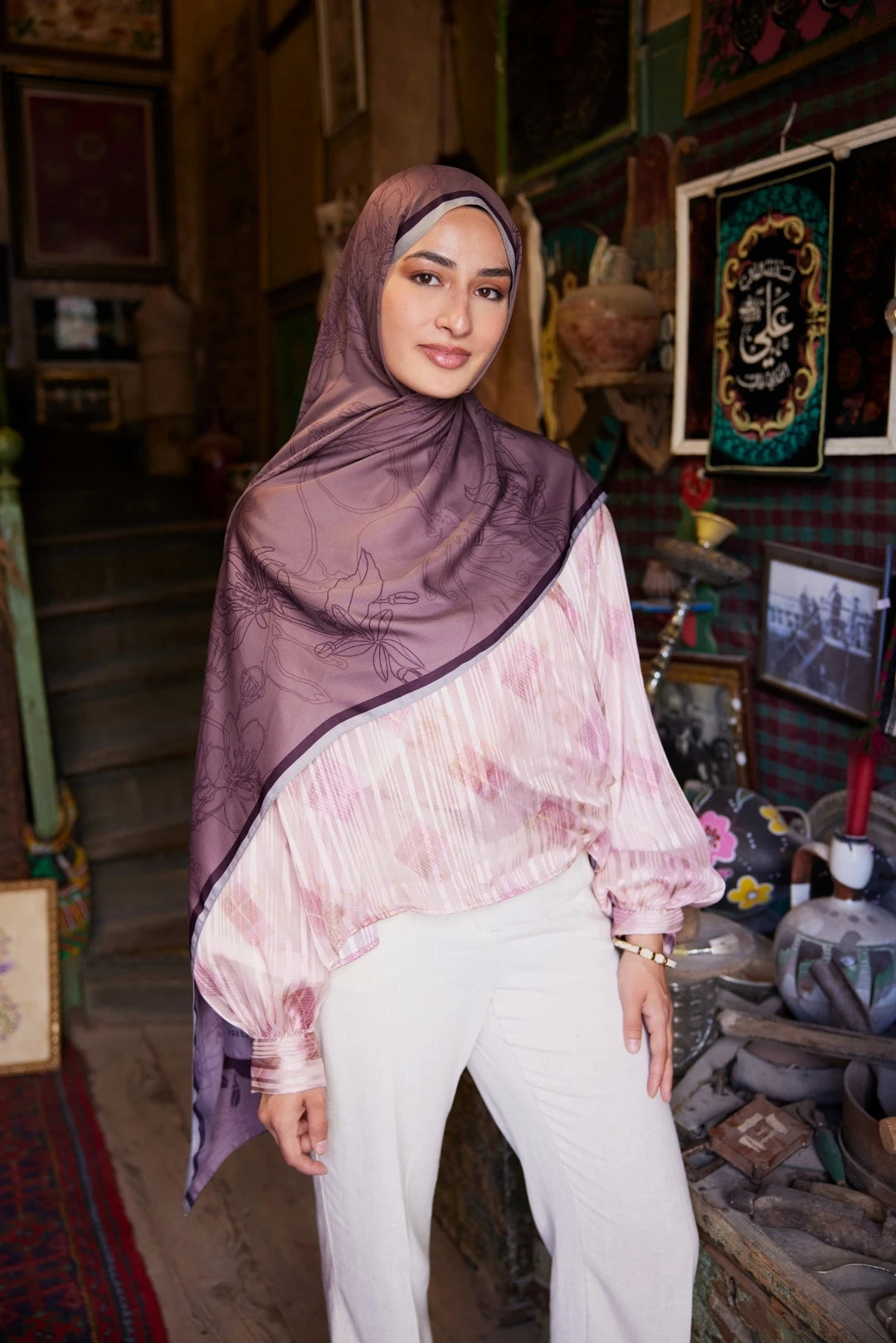 Yekta Desen Sakura İpek Şal