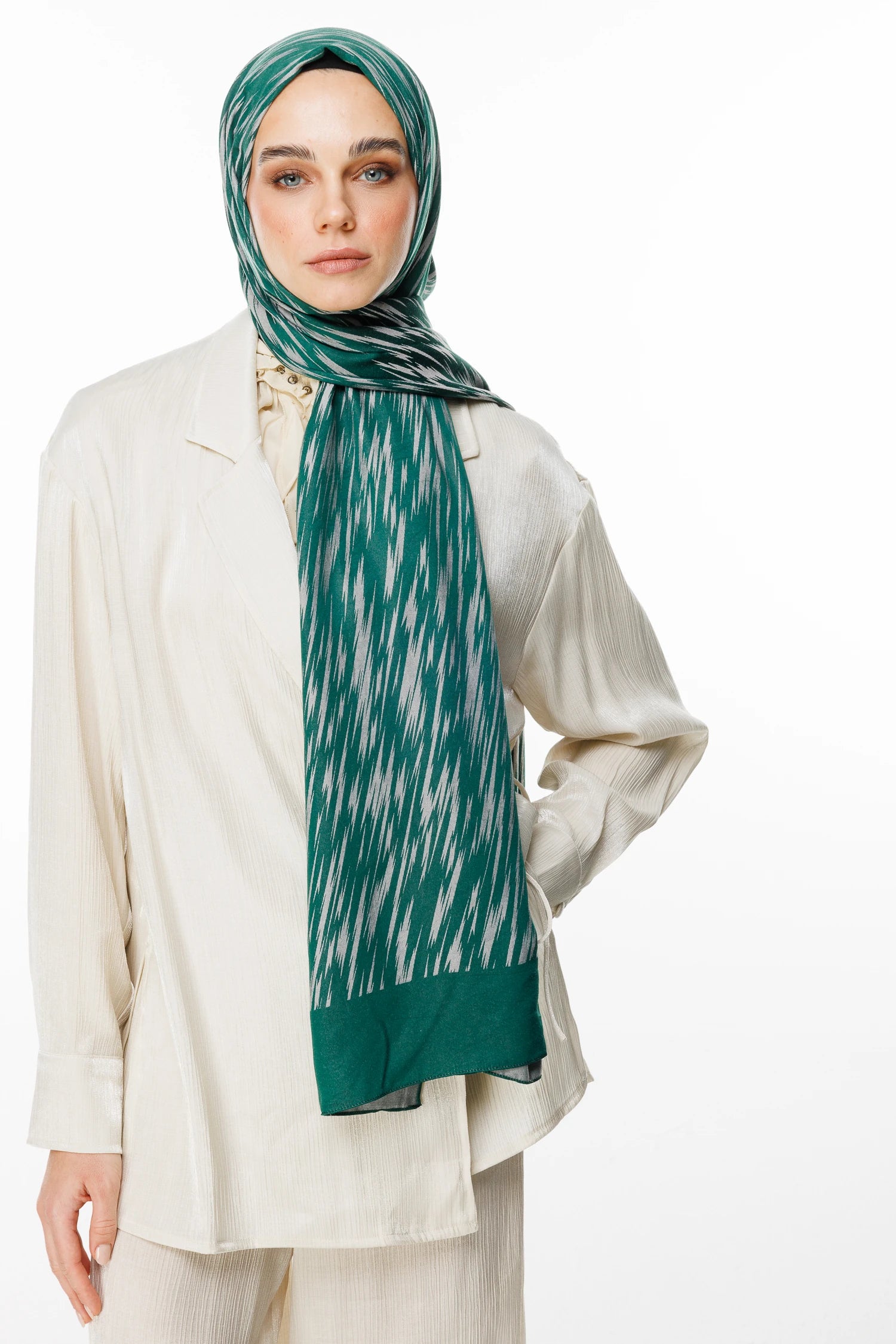 Selis Desen Çift Taraflı Şal