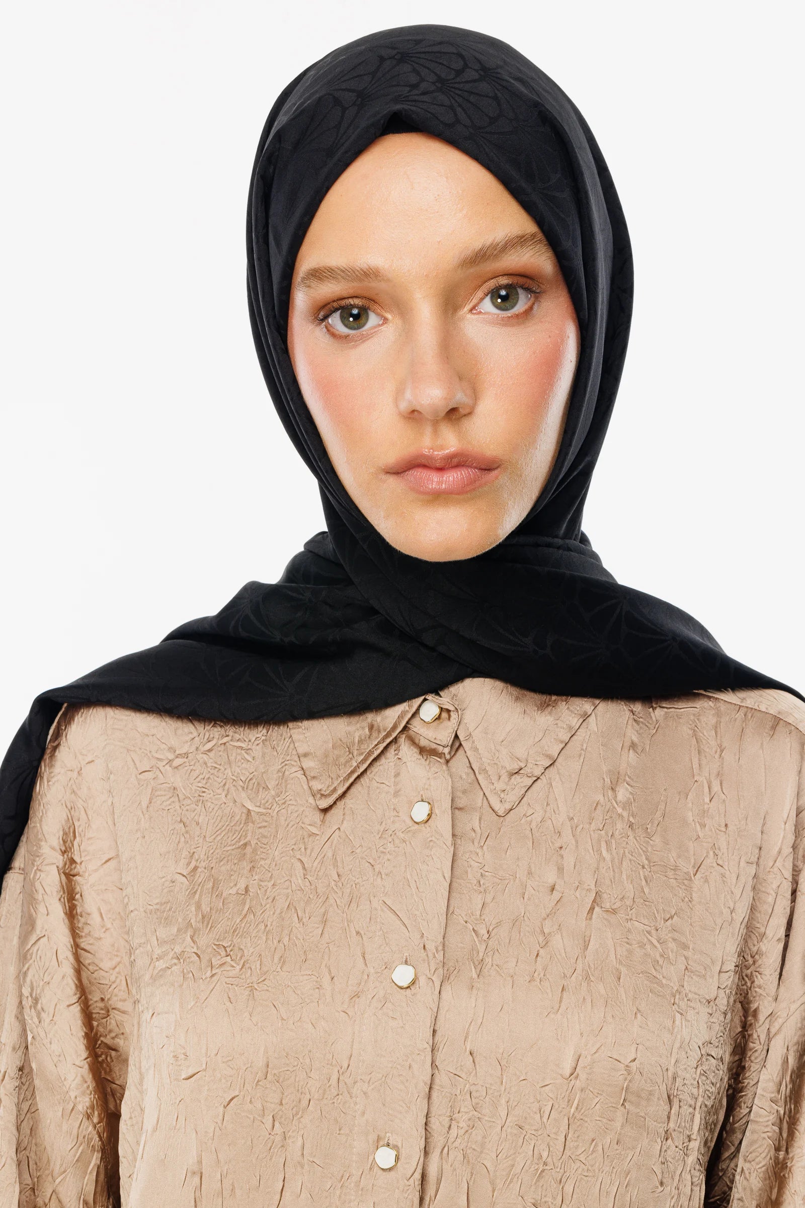 Lotus Desen İpeksi Jakar Şal