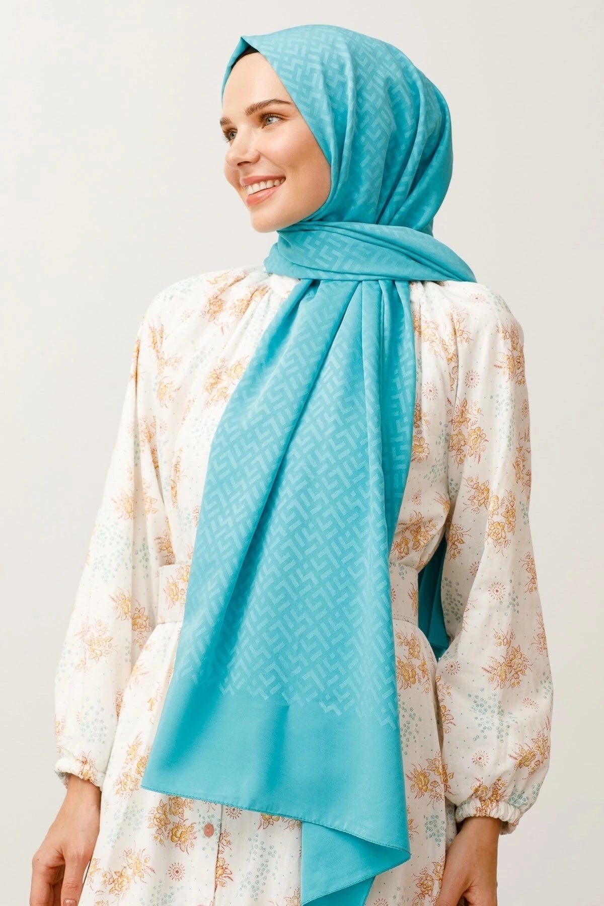 Z Desen İpeksi Jakar Şal