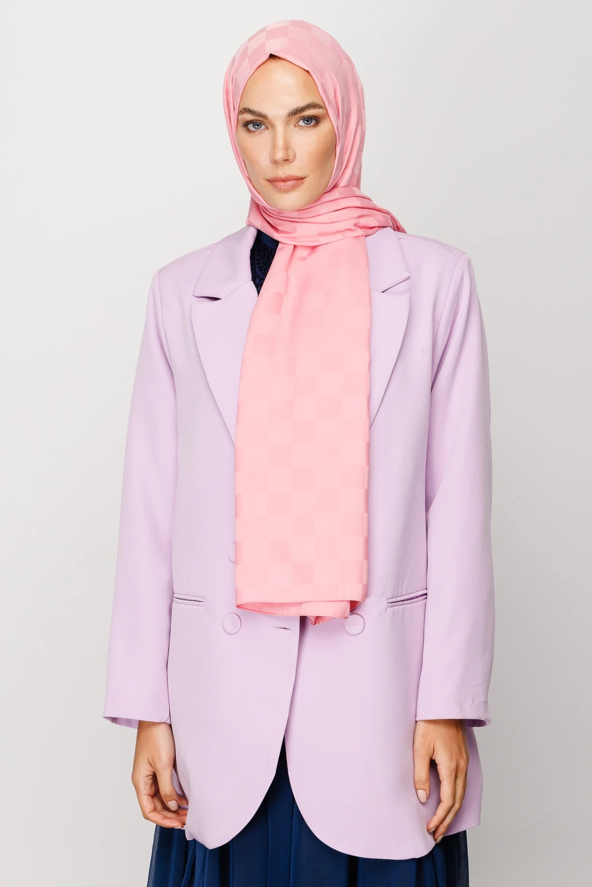 Dama Desen İpeksi Jakar Şal