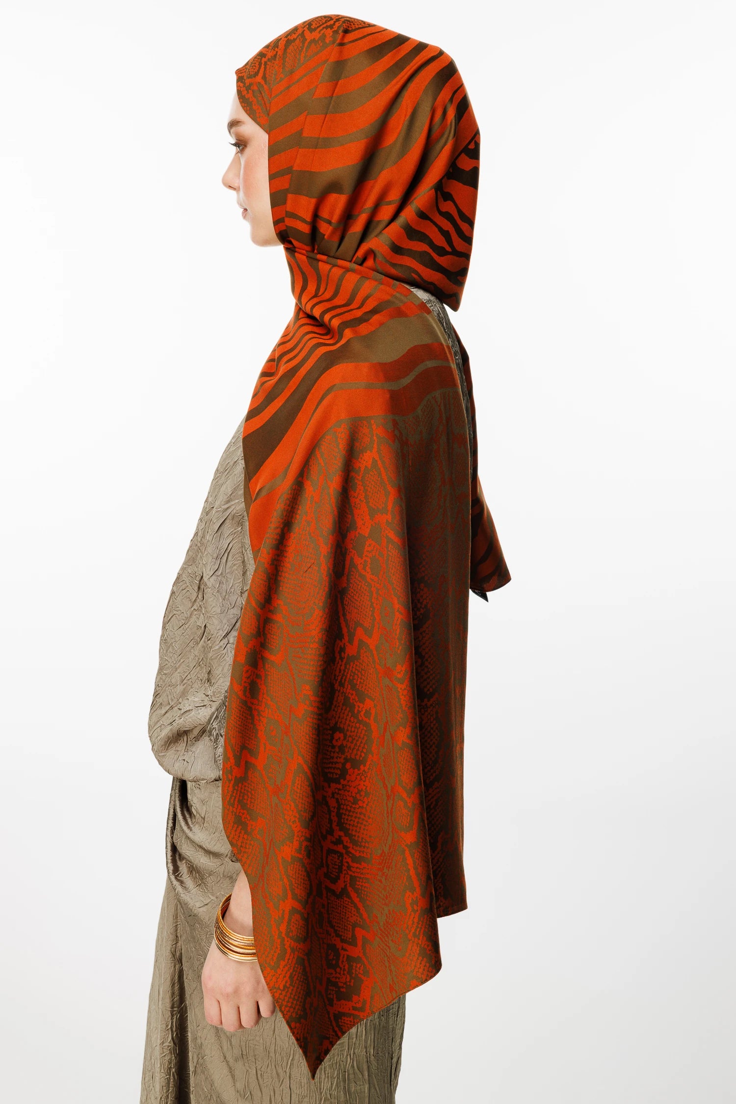 Riad Desen Çift Taraflı Şal