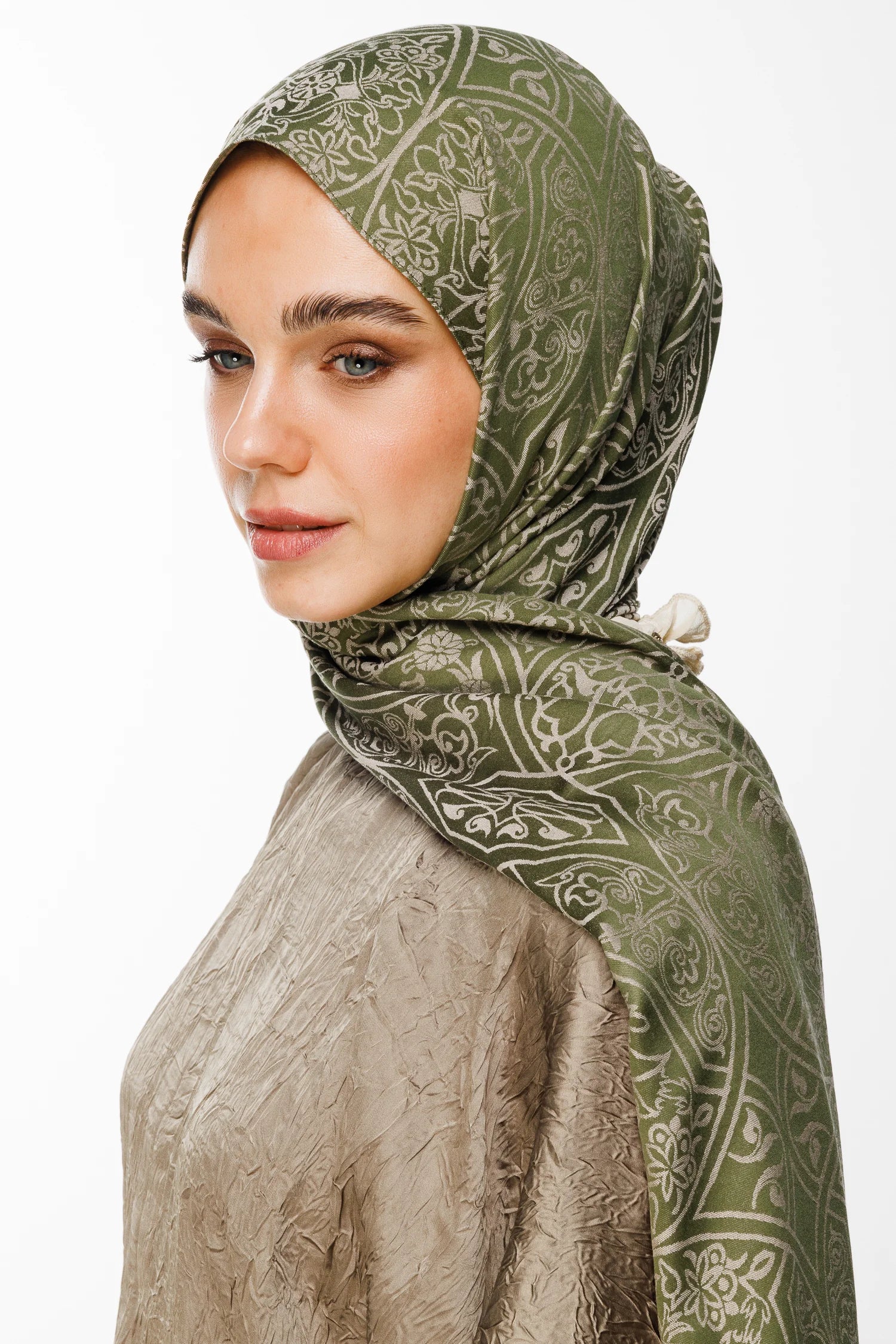 Morocco Desen Çift Taraflı Şal