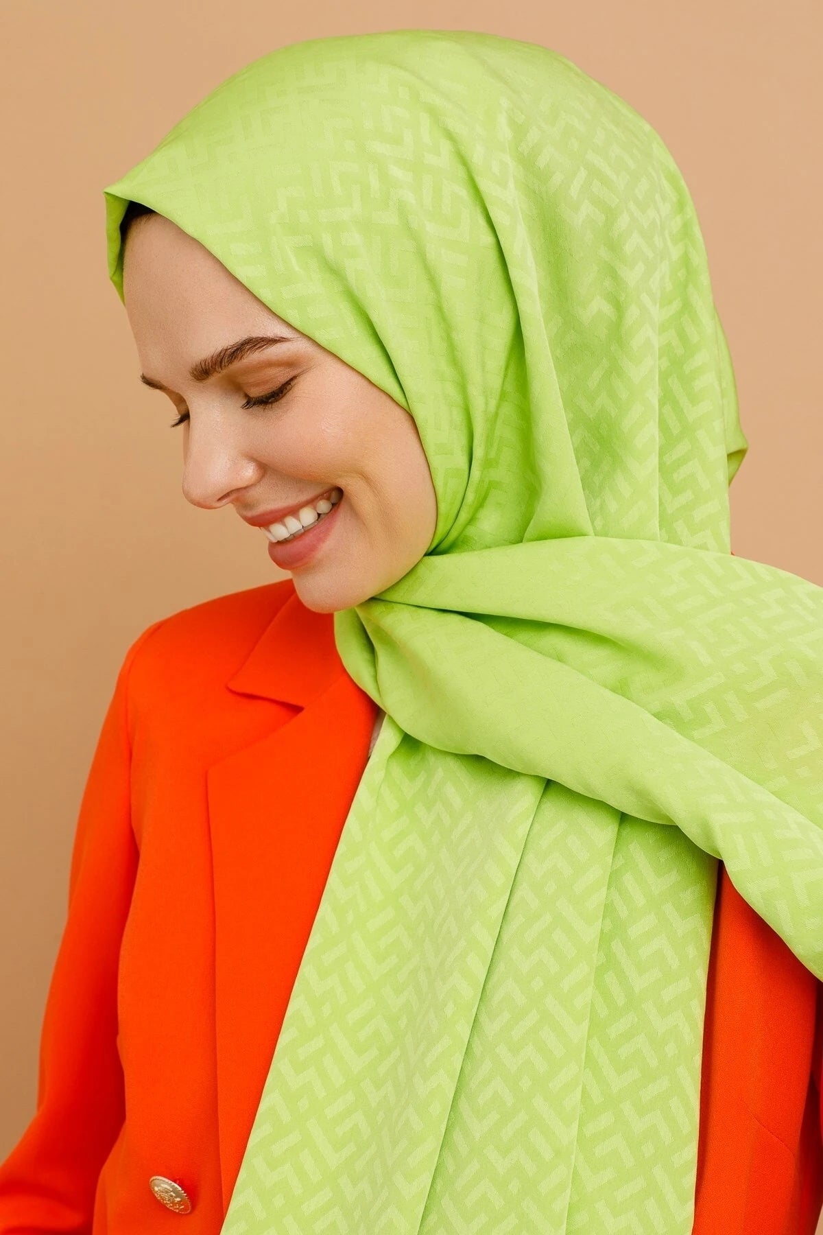 Z Desen İpeksi Jakar Şal