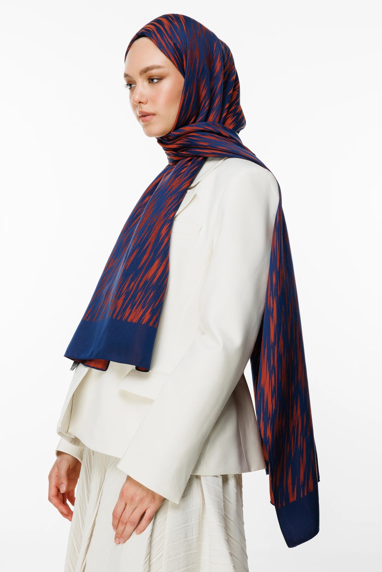 Selis Desen Çift Taraflı Şal