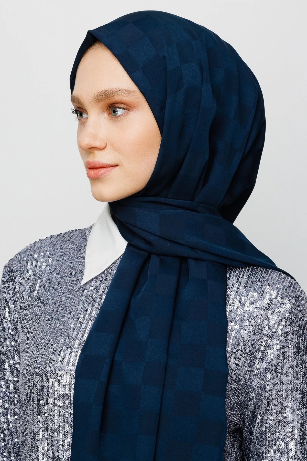 Dama Desen İpeksi Jakar Şal