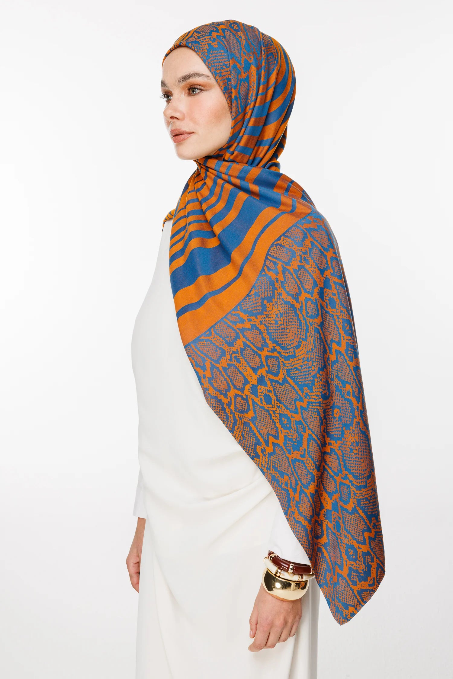 Riad Desen Çift Taraflı Şal