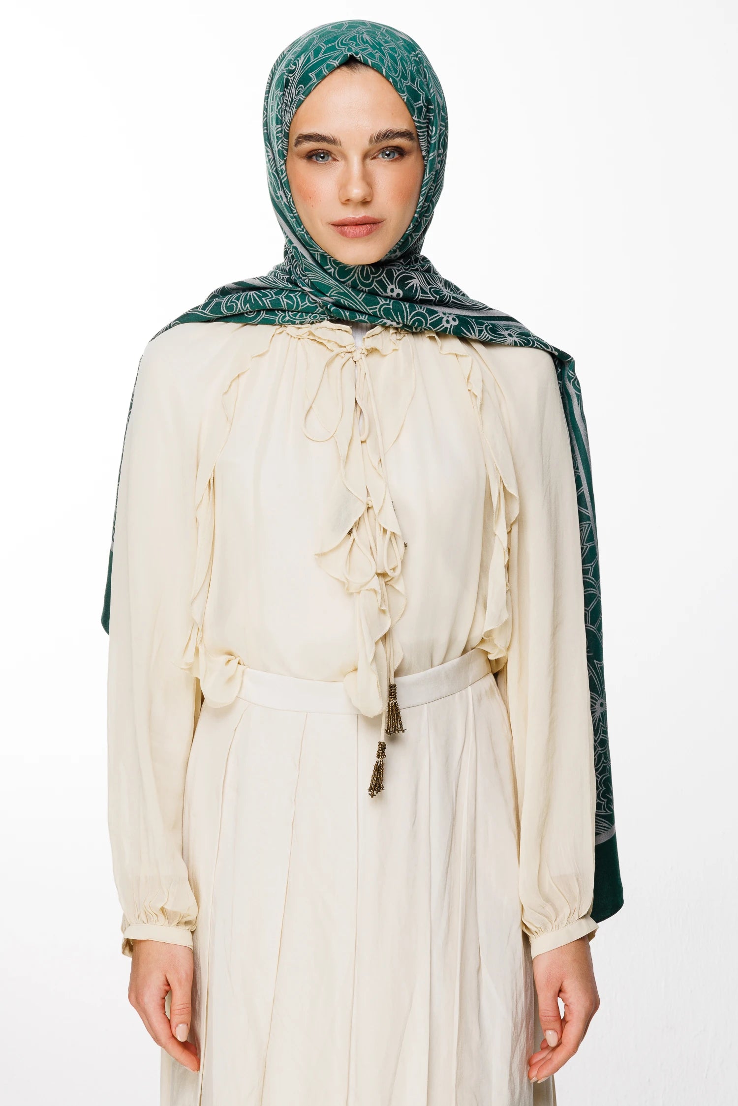 Lavin Desen Çift Taraflı Şal