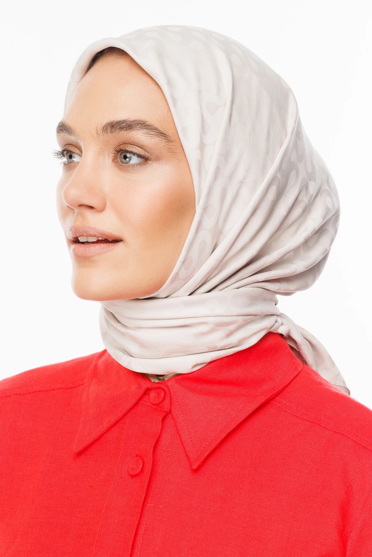 Moon Desen İpeksi Jakar Eşarp