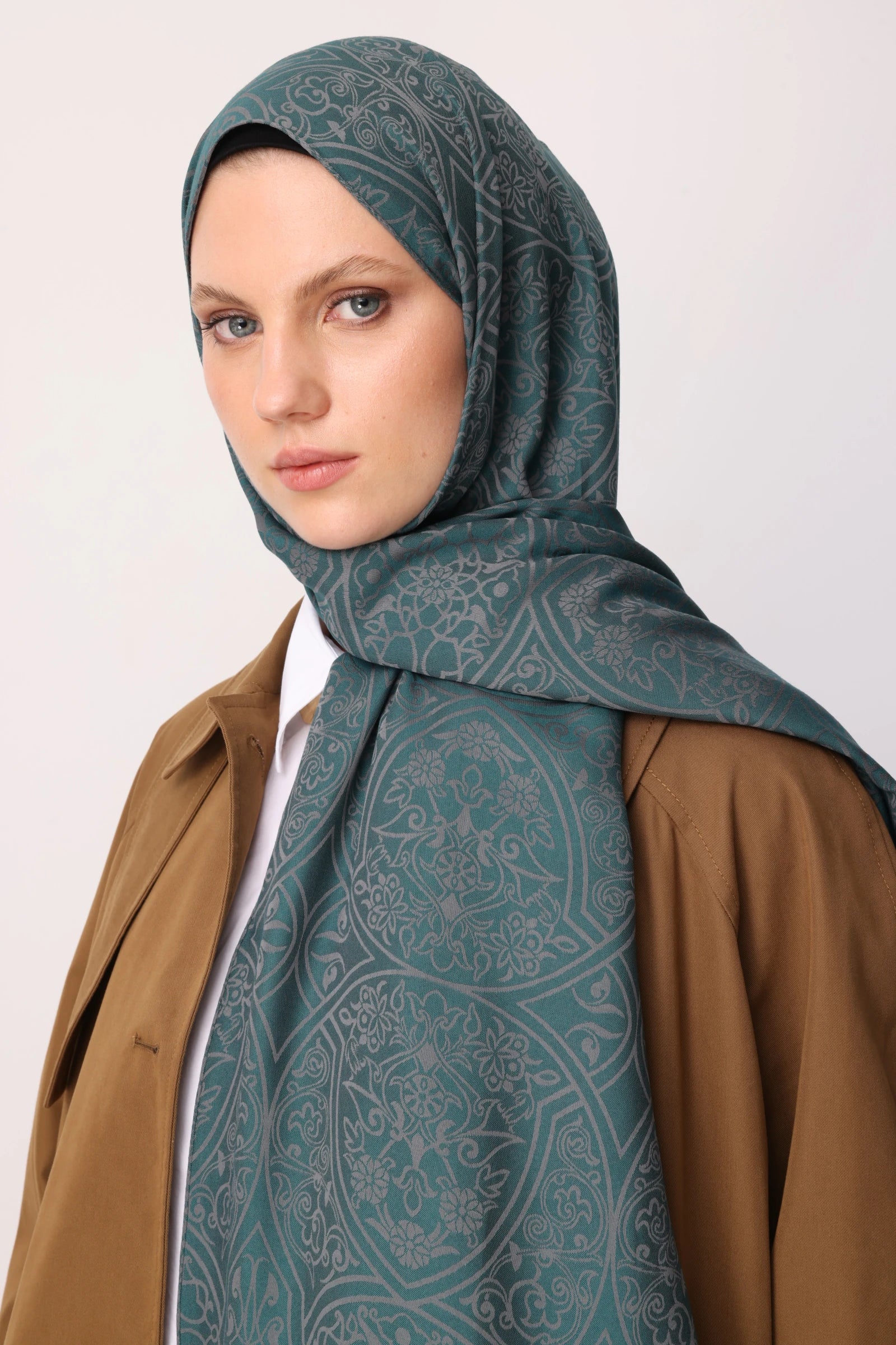 Morocco Desen Çift Taraflı Şal