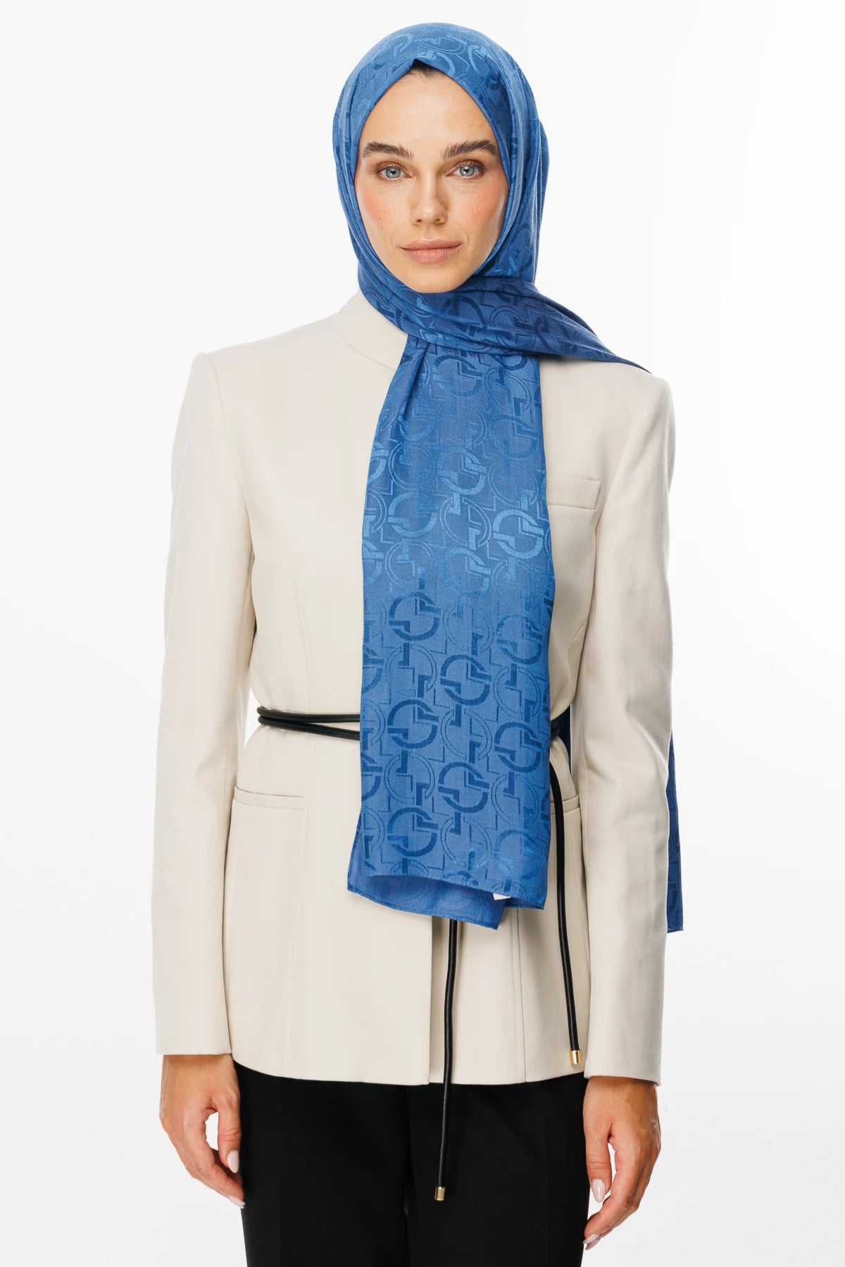 Longar Desen Parlak Jakar Şal