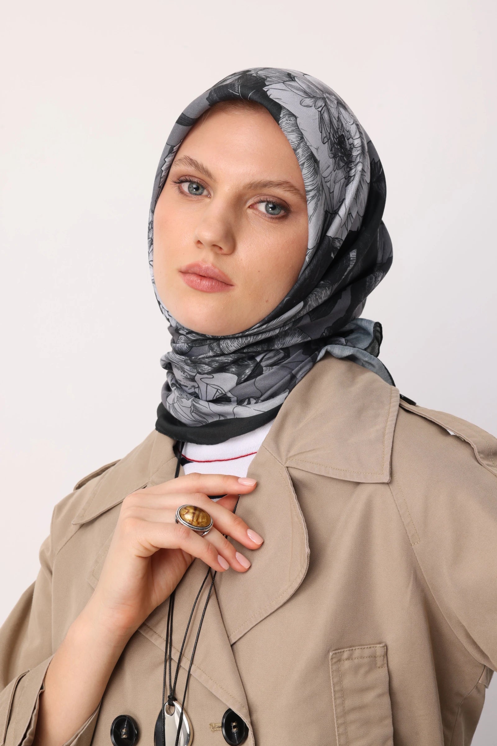 Floren Desen Pamuk Eşarp