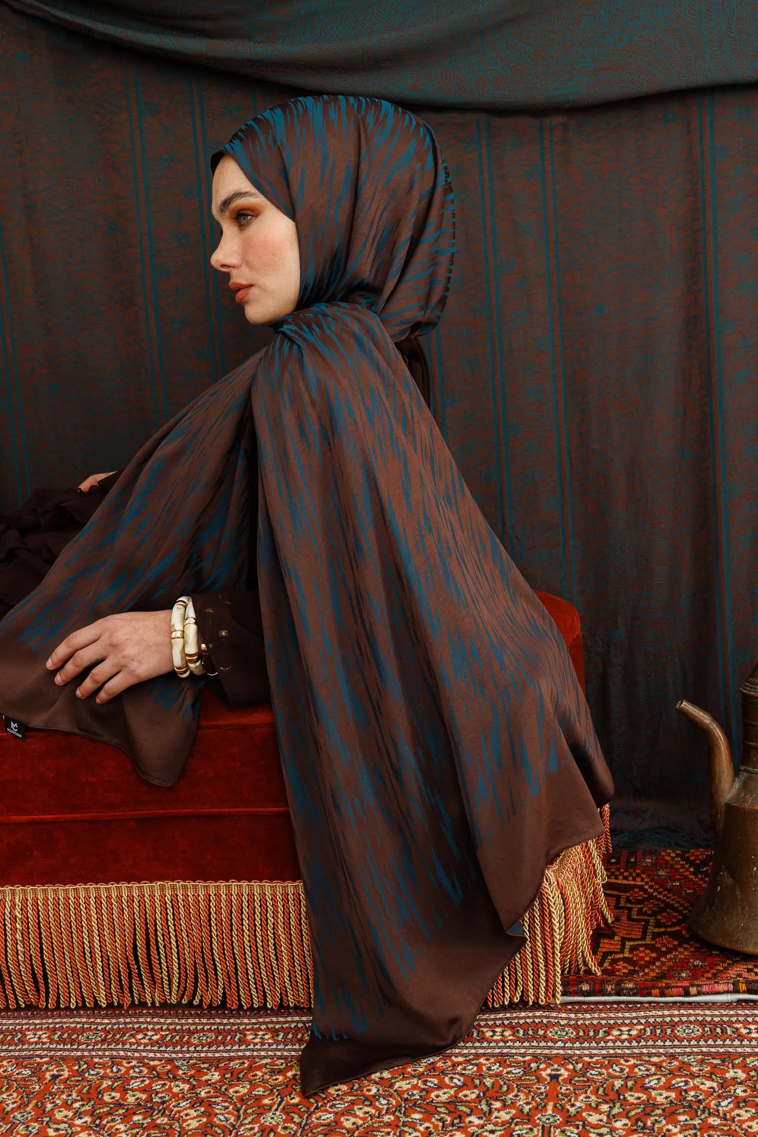 Selis Desen Çift Taraflı Şal