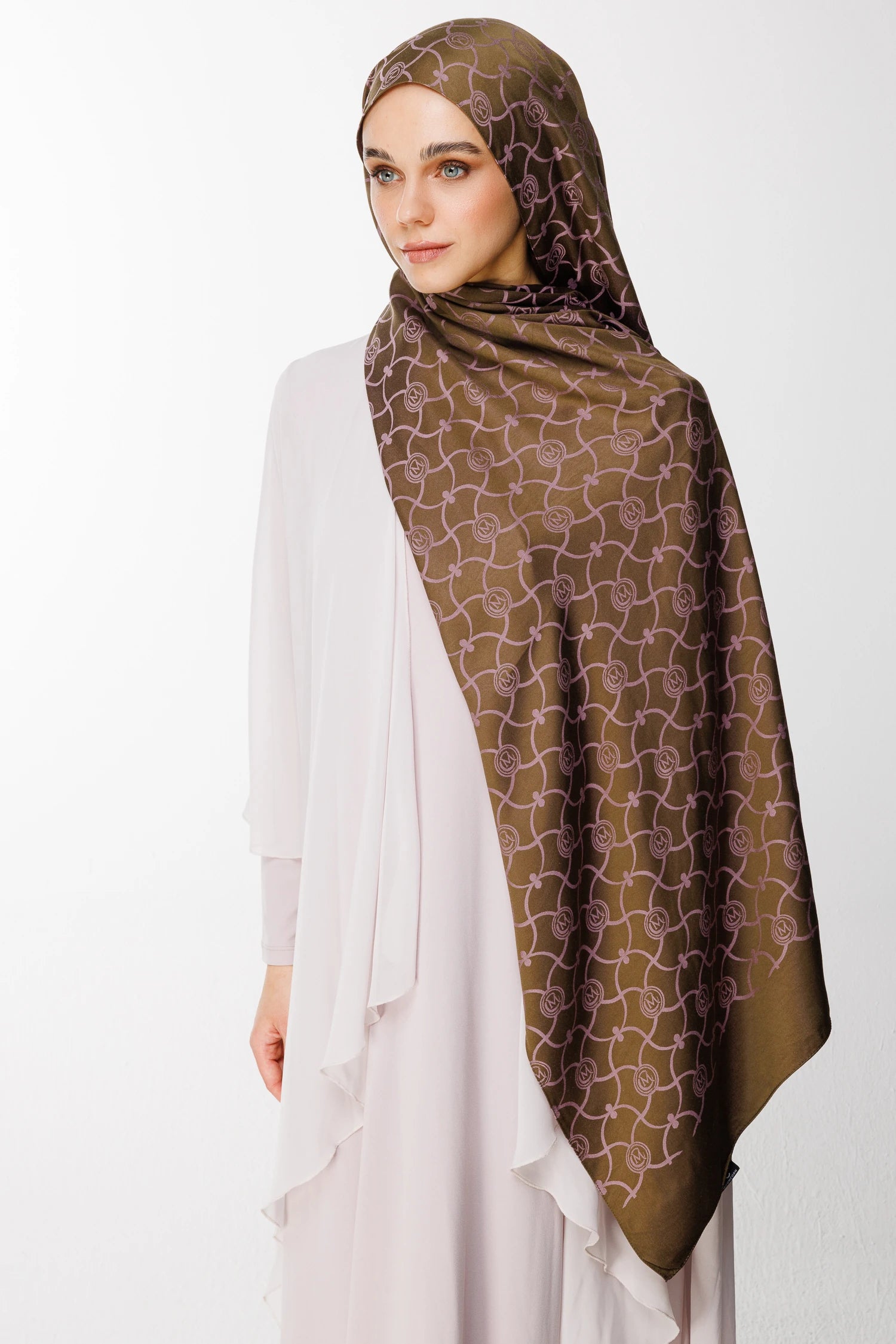 Marrakech Desen Çift Taraflı Şal