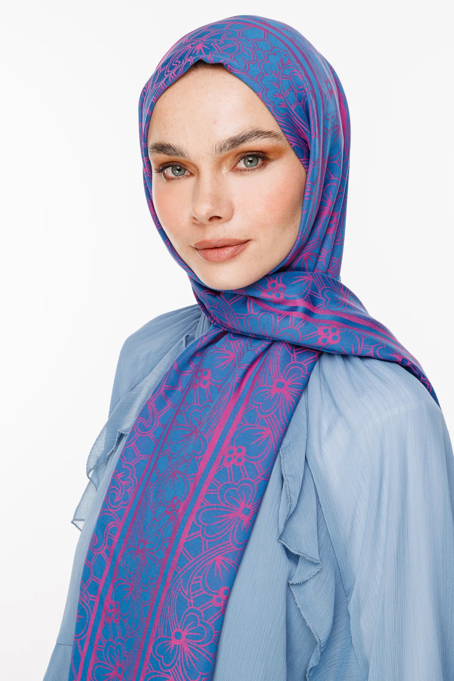 Lavin Desen Çift Taraflı Şal