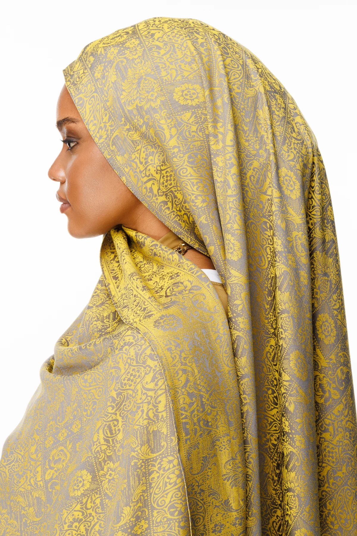 Henna Desen Çift Taraflı Şal