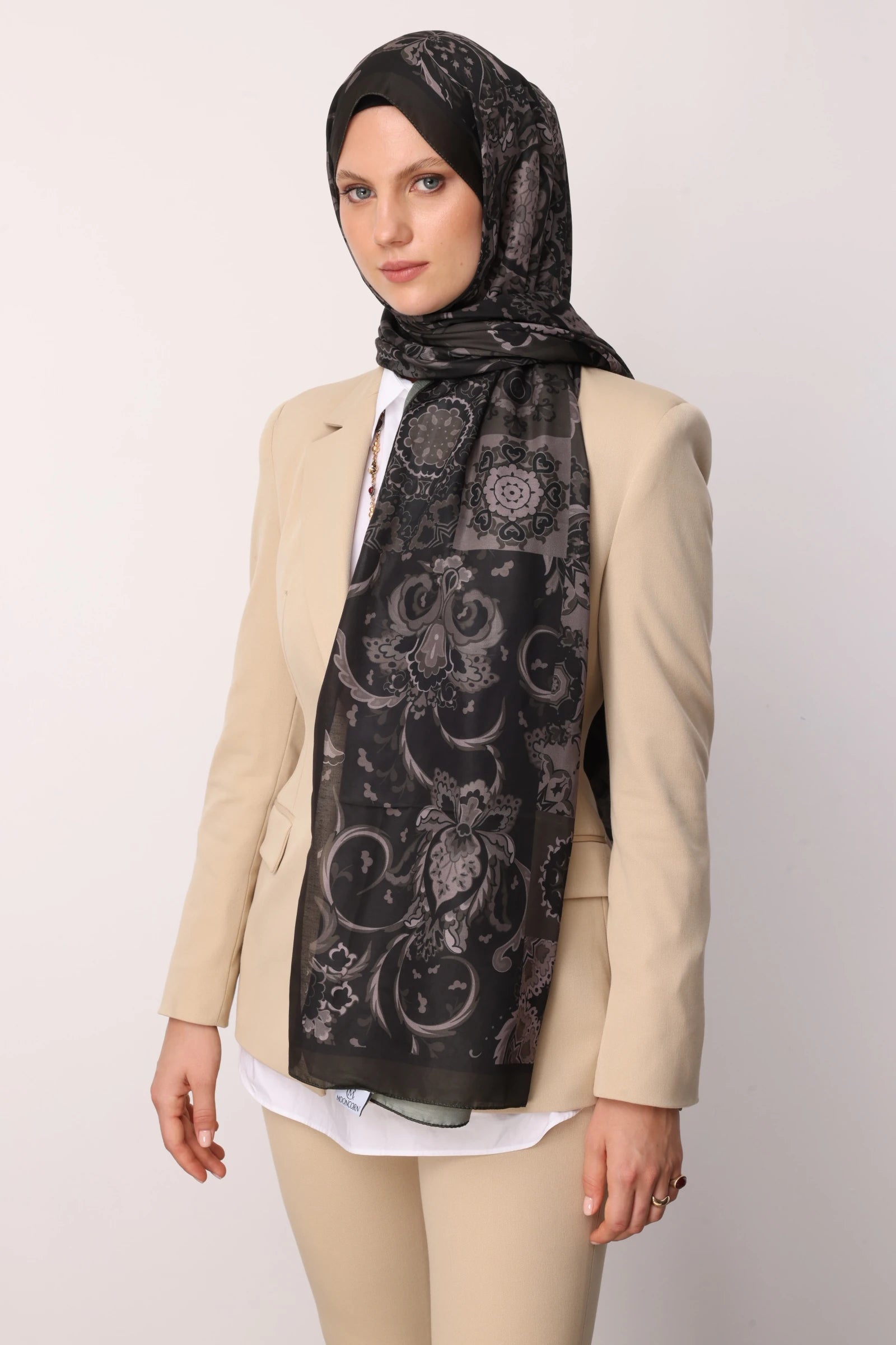 Solhar Desen Pamuk Şal