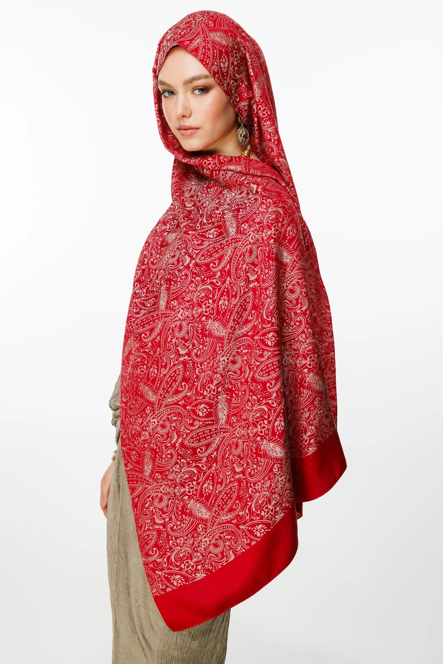 Velora Desen Çift Taraflı Şal