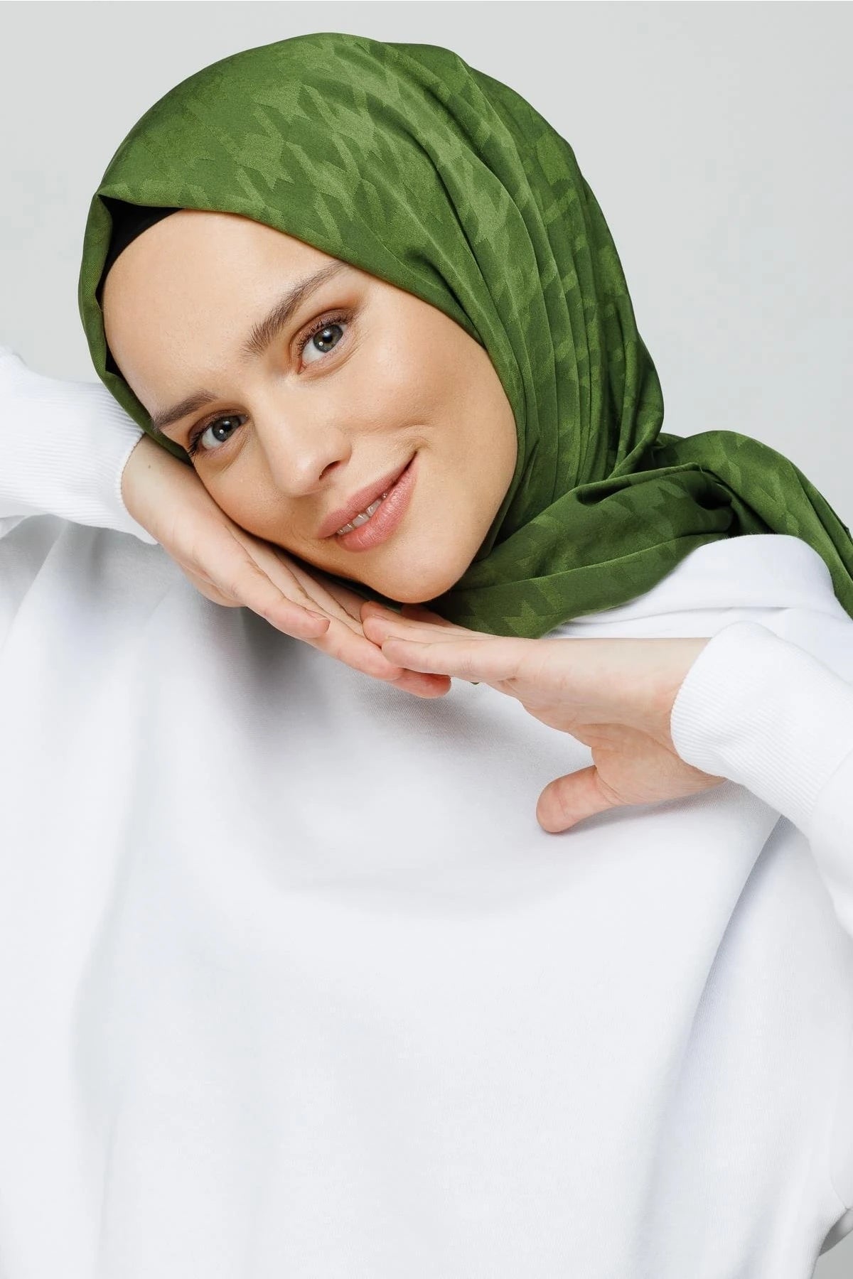 Kazayağı Desen İpeksi Jakar Şal