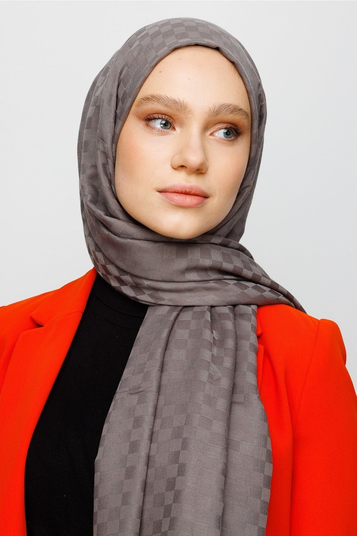 Kare Desen Pamuk Jakar Şal