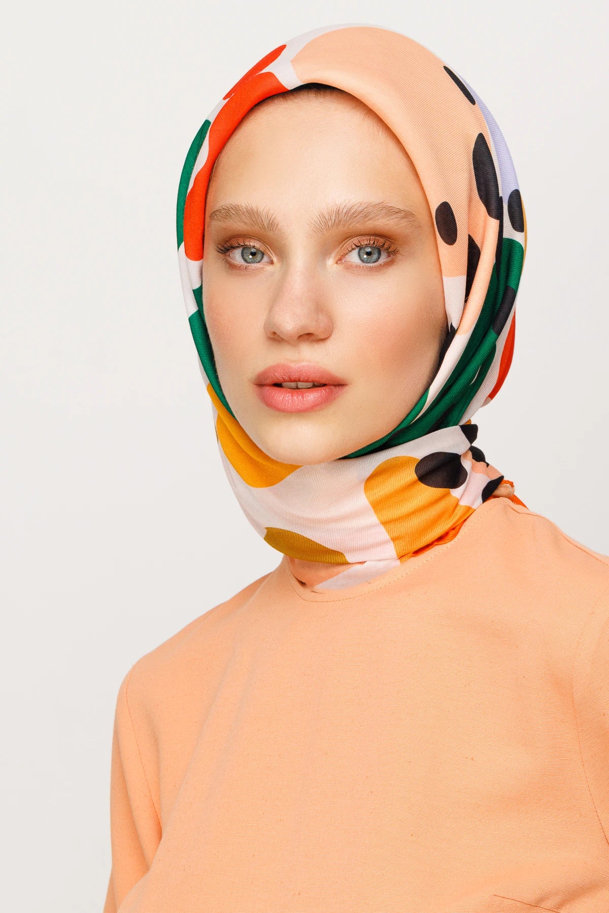 Bloom Desen Dijital Soft Eşarp