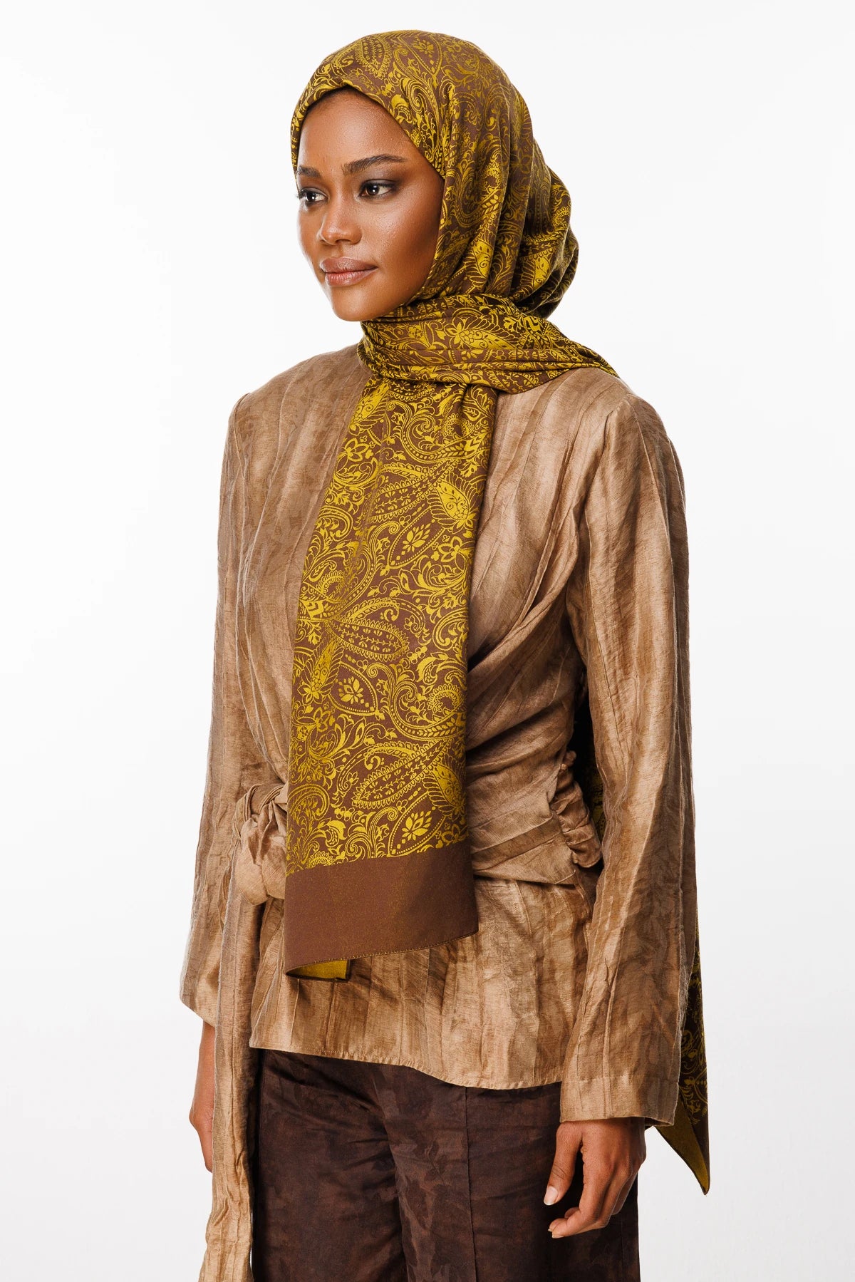 Velora Desen Çift Taraflı Şal