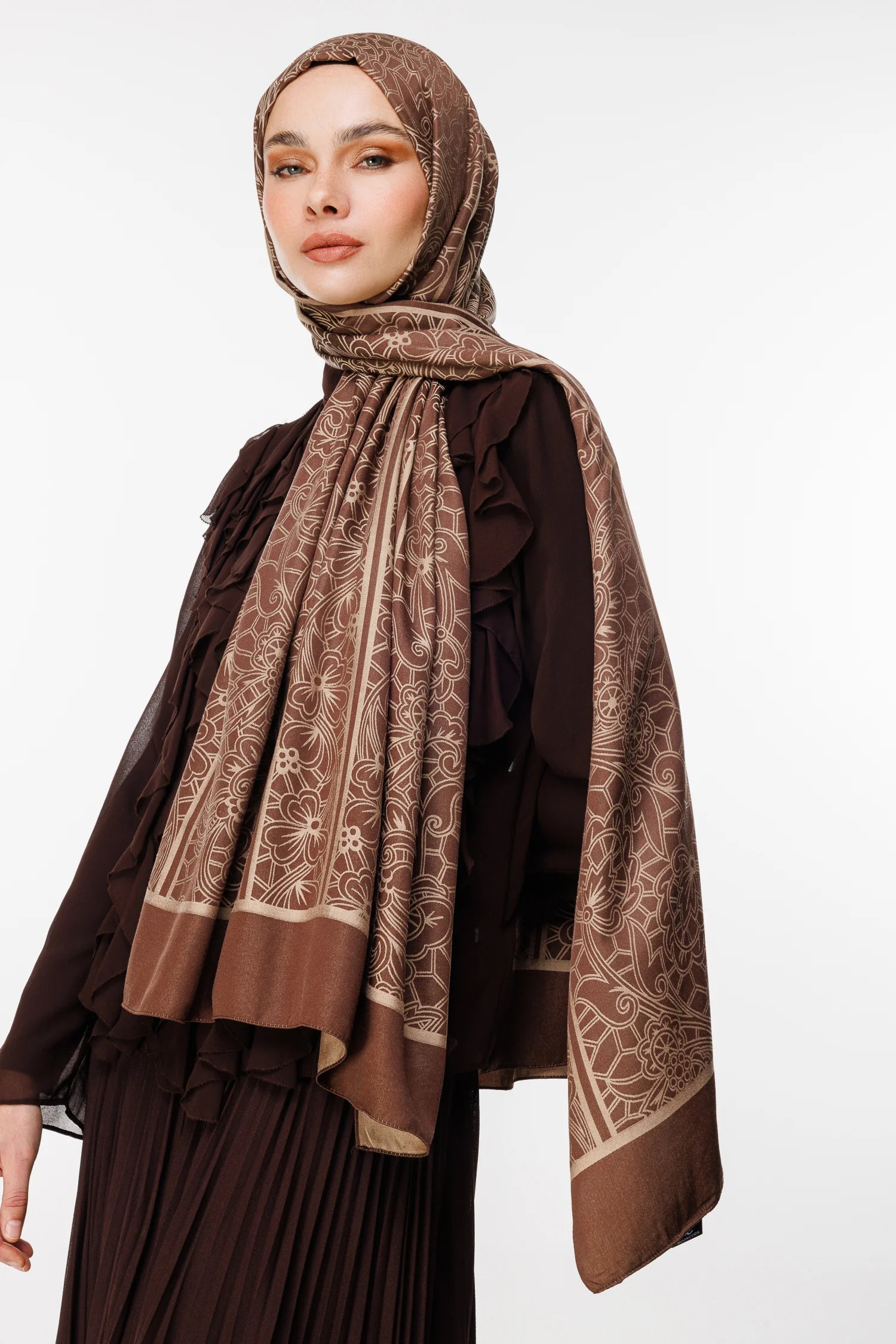 Lavin Desen Çift Taraflı Şal