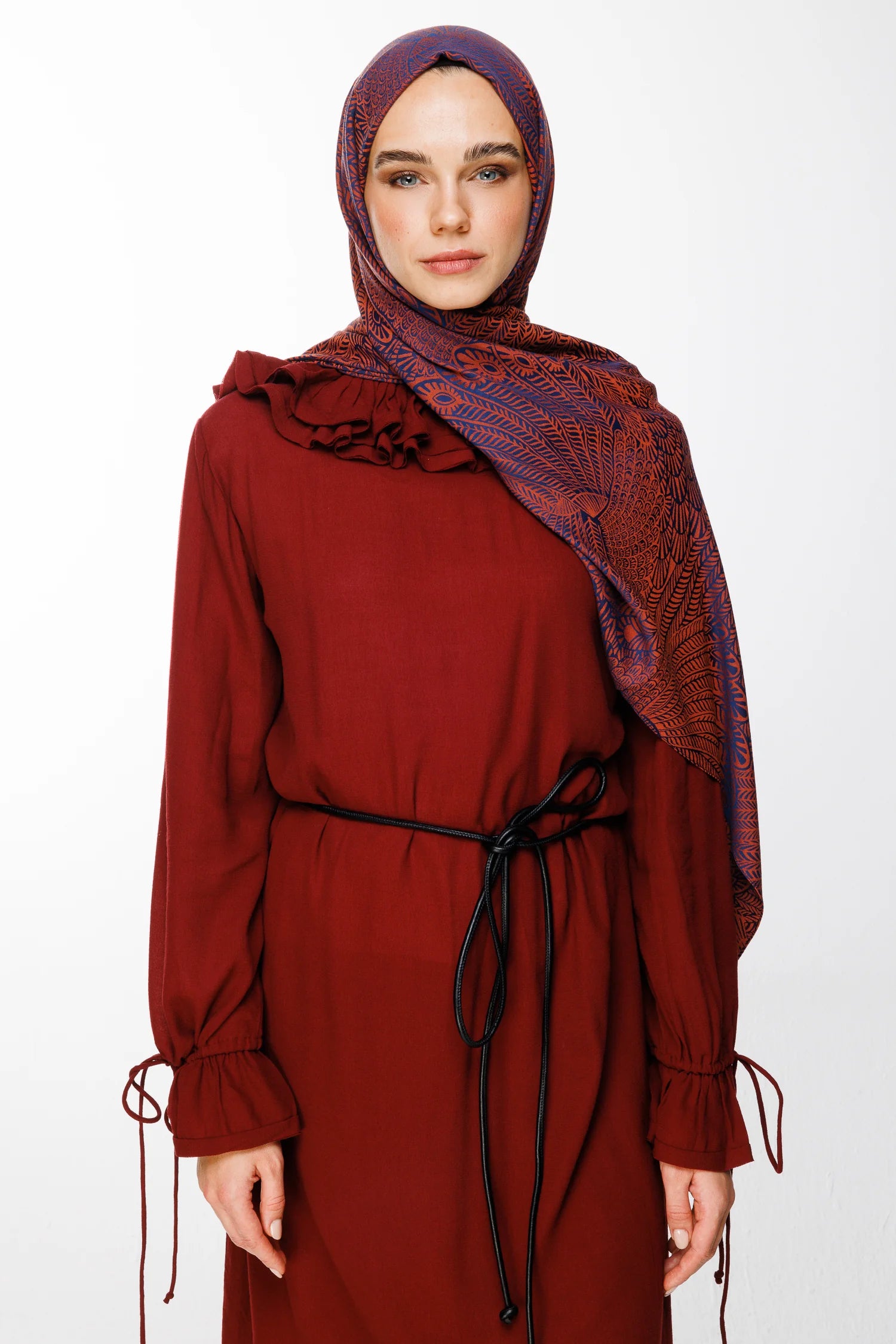 Mayra Desen Çift Taraflı Şal